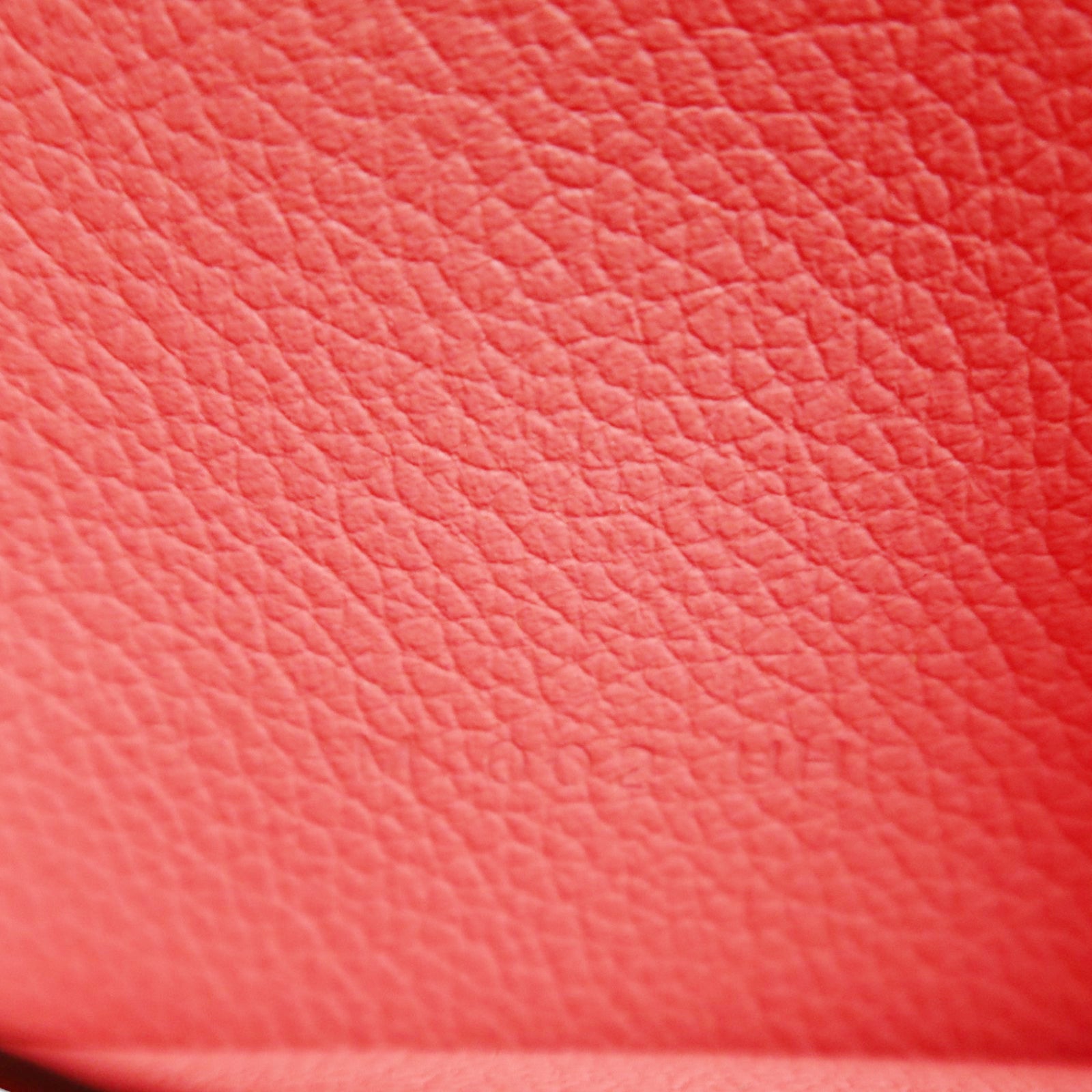 HERMES Evercolor皮革Constance Slim Wallet銀扣錢包Rose Azalee