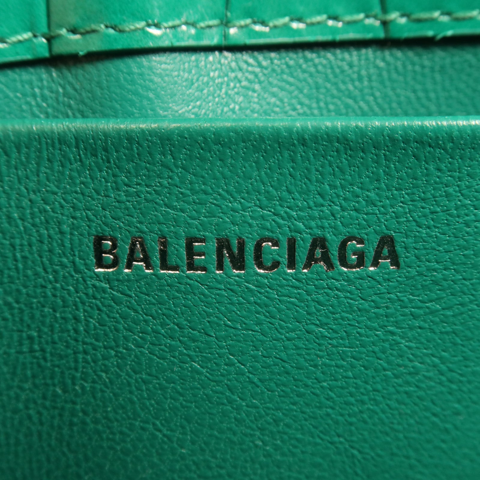 BALENCIAGA 牛皮皮革Shoulder Bag銀扣肩背袋