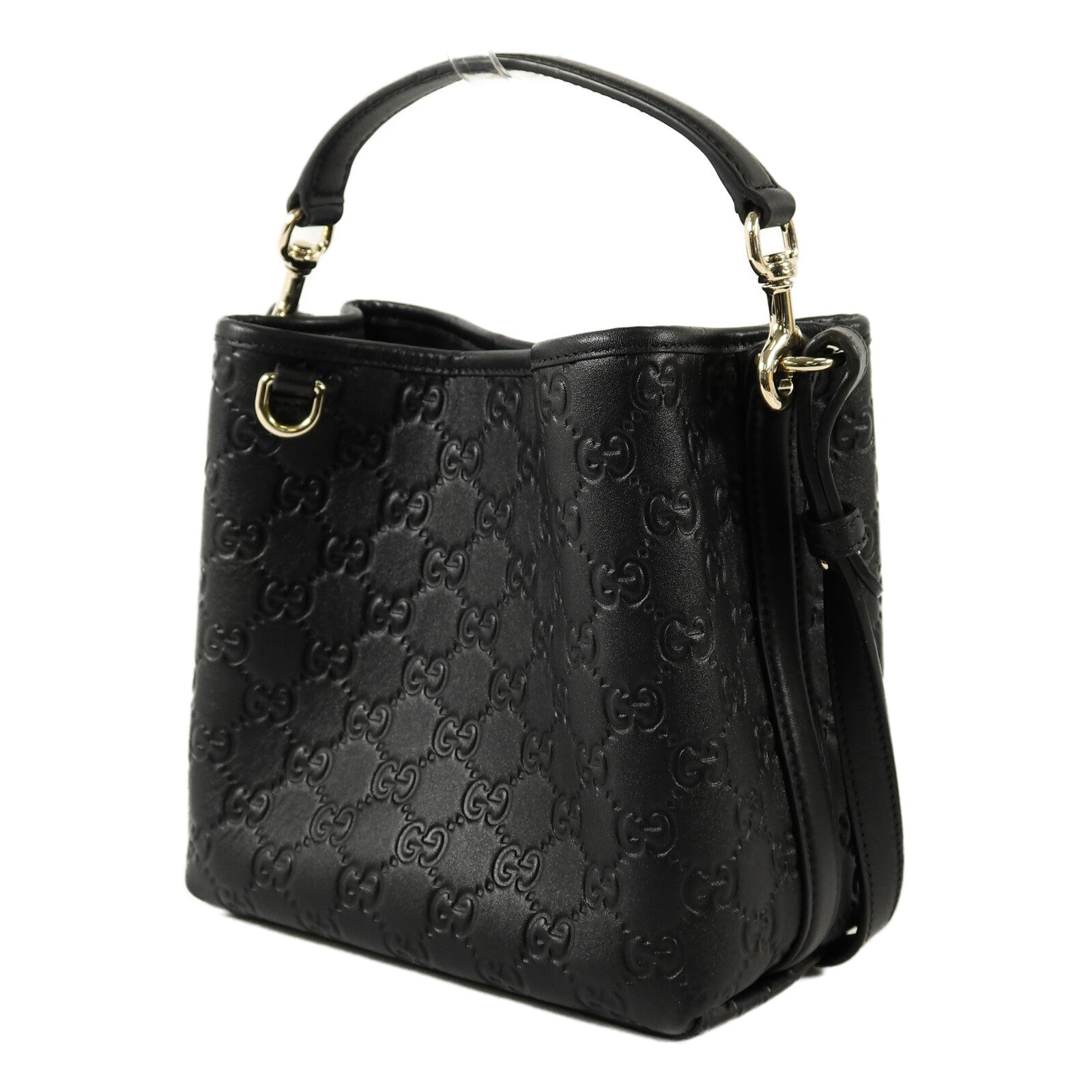 GUCCI GG Emblem Small Bucket手挽肩背兩用袋