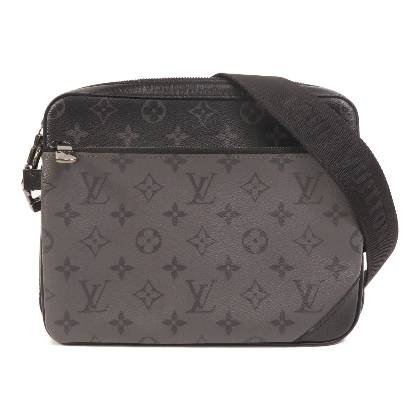 LOUIS VUITTON Monogram Eclipse Reverse Trio Messenger肩背袋