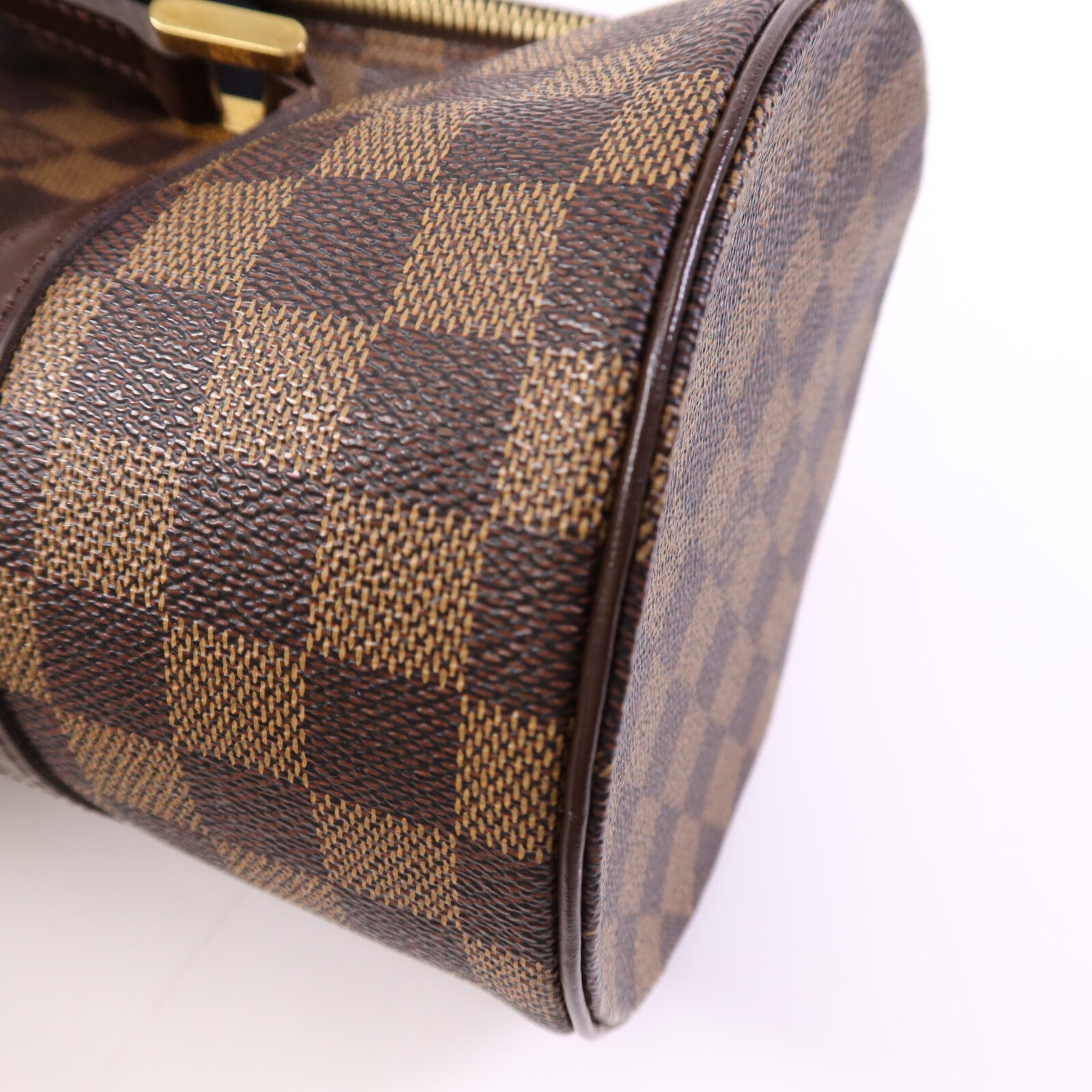 LOUIS VUITTON Damier Papillon GM金扣肩背袋