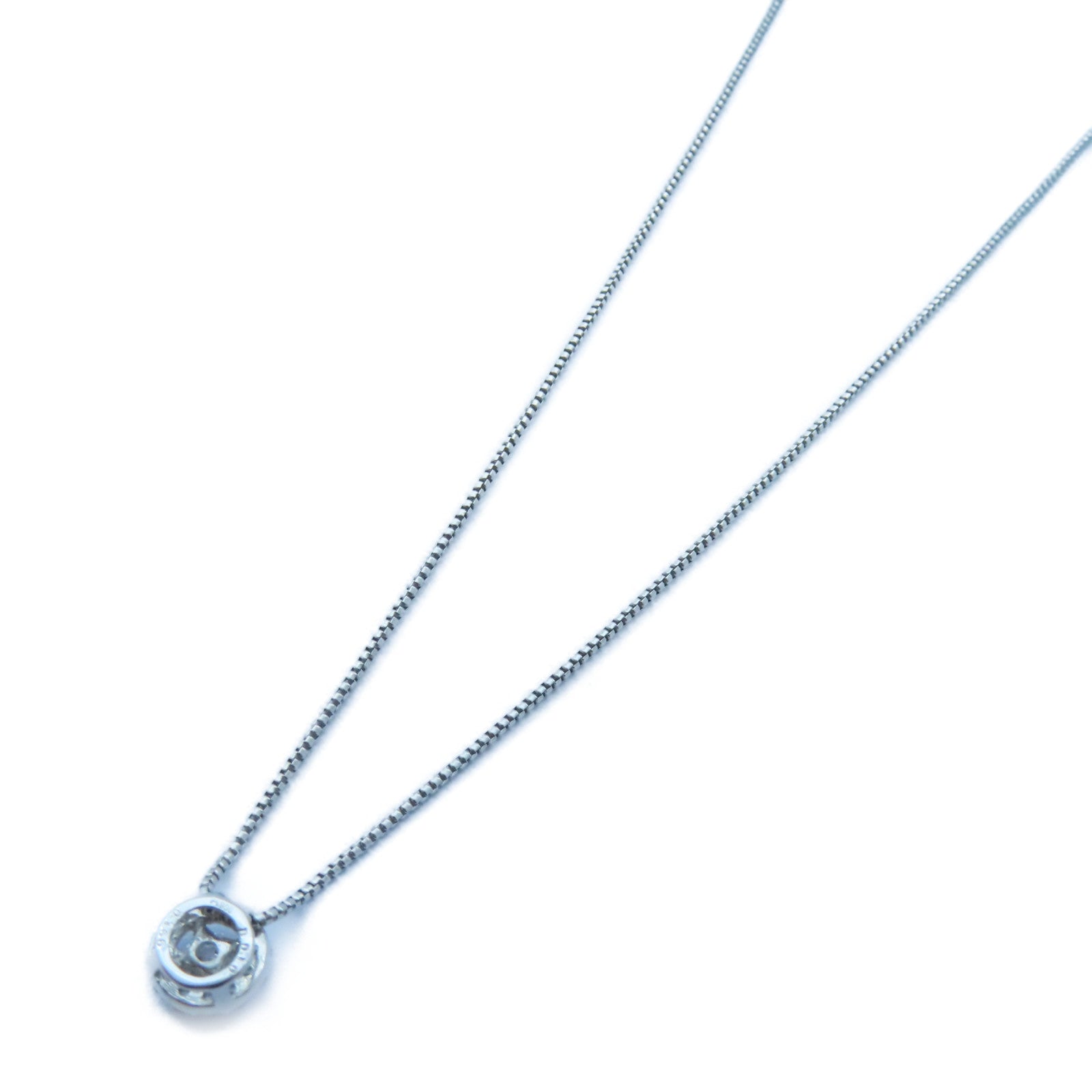 JEWELRY 【激減優惠】PT900白金/18K白金Diamond Necklace 0.166ct/0.10ct鑽石項鍊#44cm