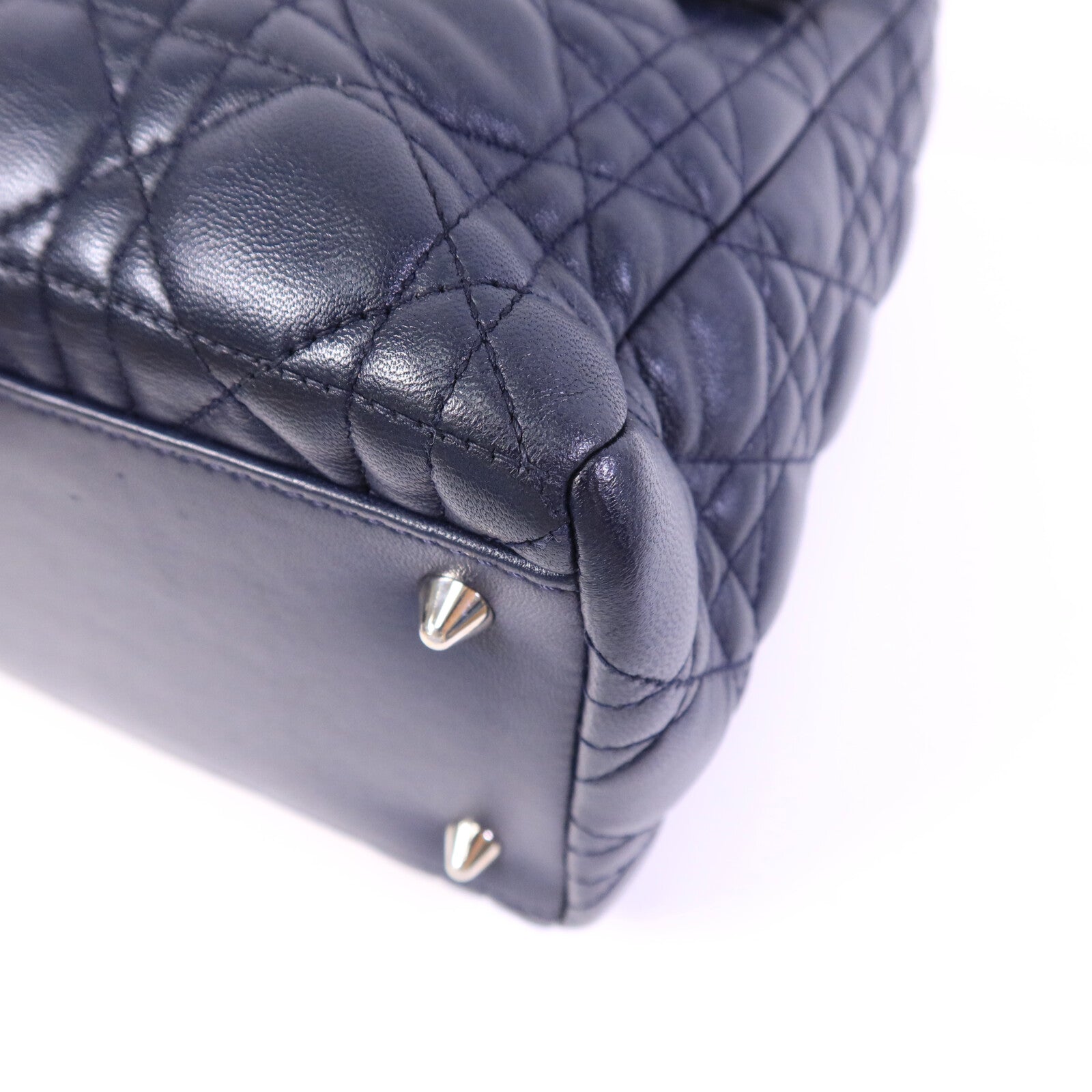 Dior 羊皮皮革Lady Dior Small手挽肩背兩用袋
