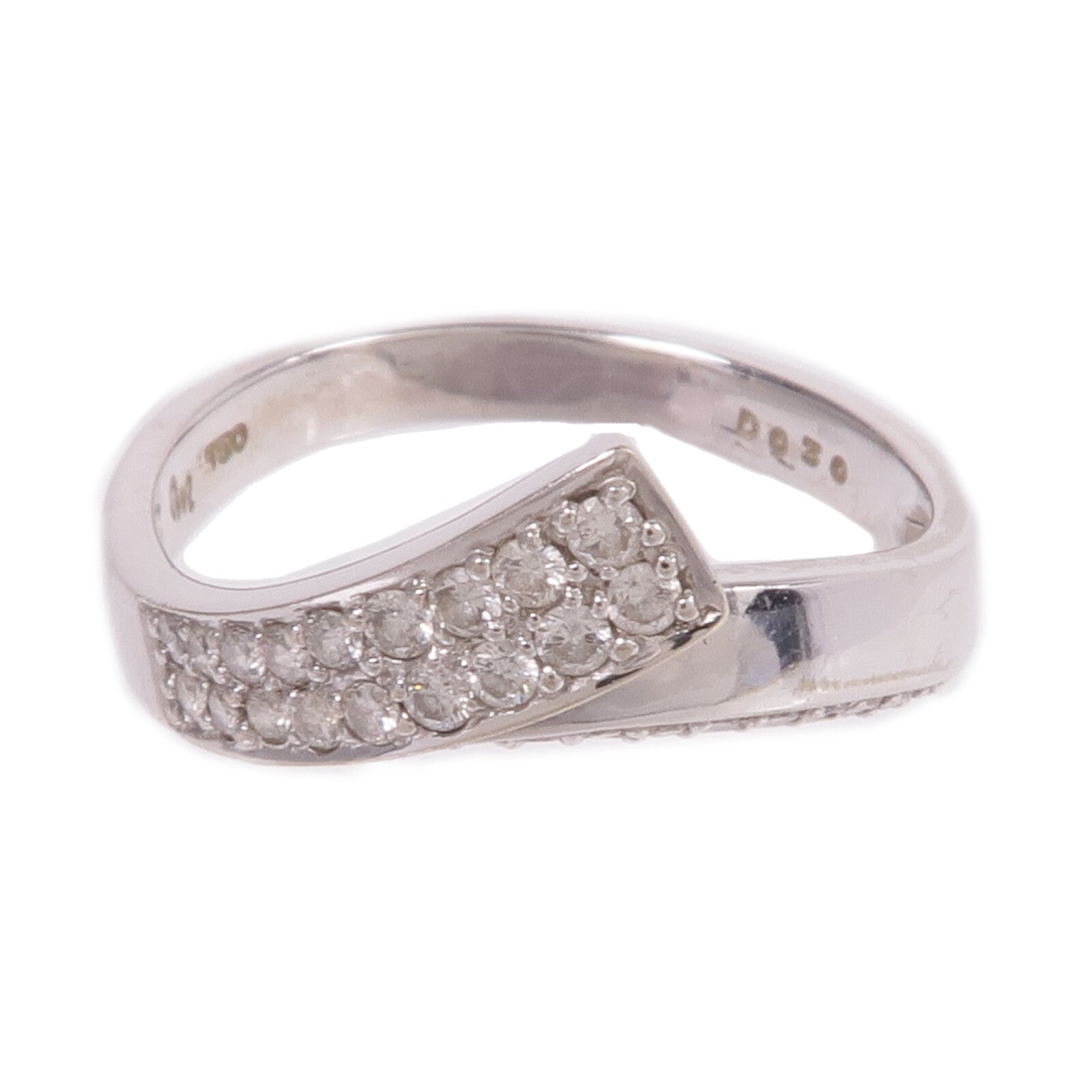 JEWELRY 【激減優惠】18K白金Diamond Ring鑽石戒指US#7.5