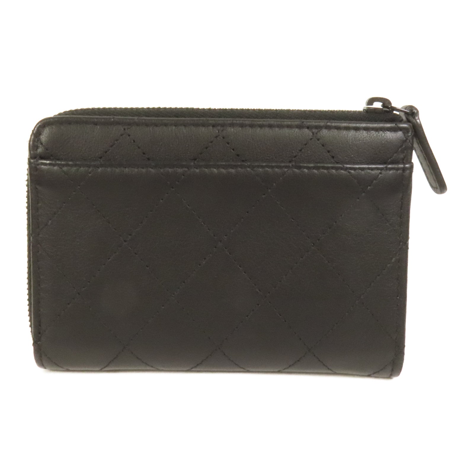 CHANEL 羊皮皮革CoCo SoBlack L錢包