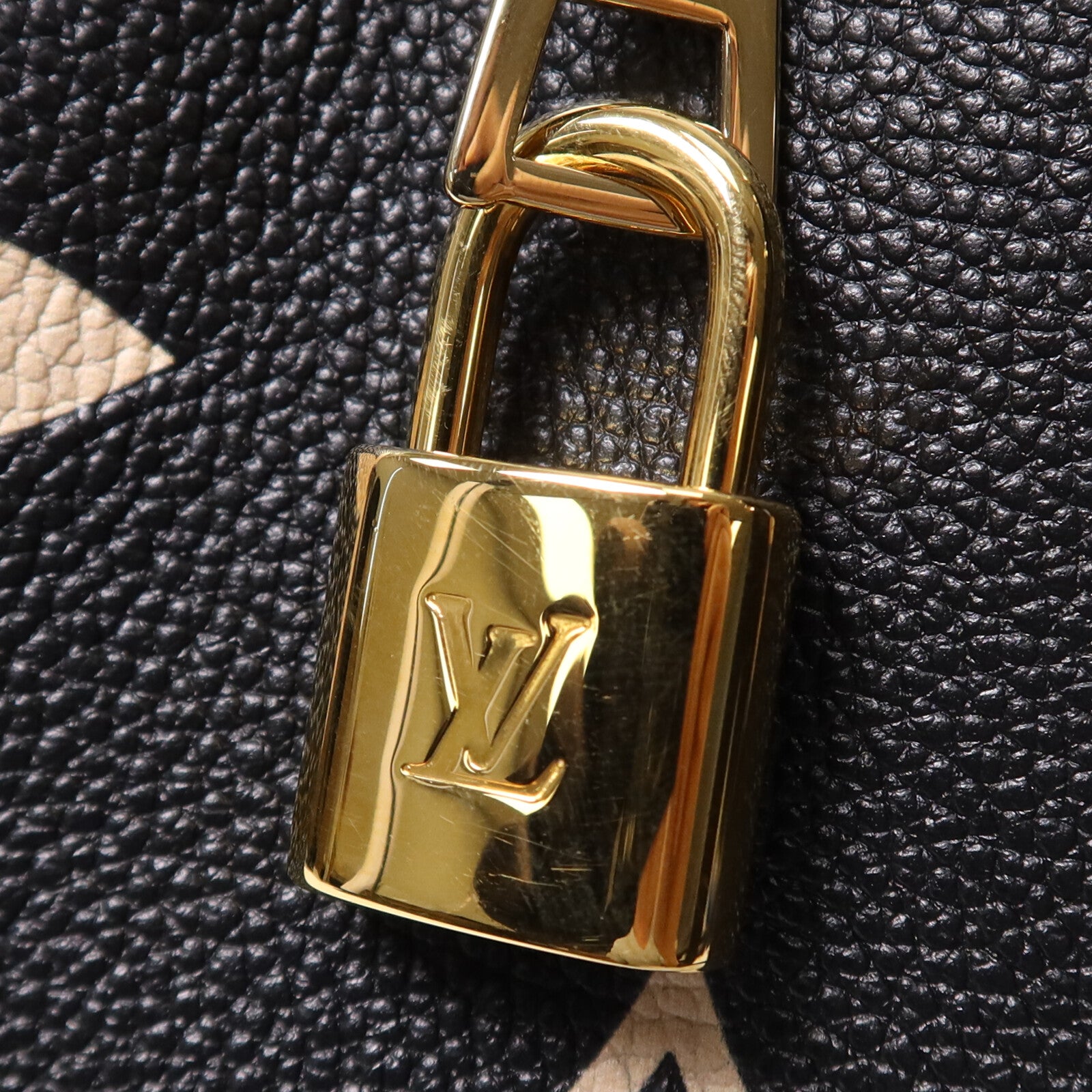 LOUIS VUITTON Monogram Empreinte Petit Palais金扣手挽肩背兩用袋