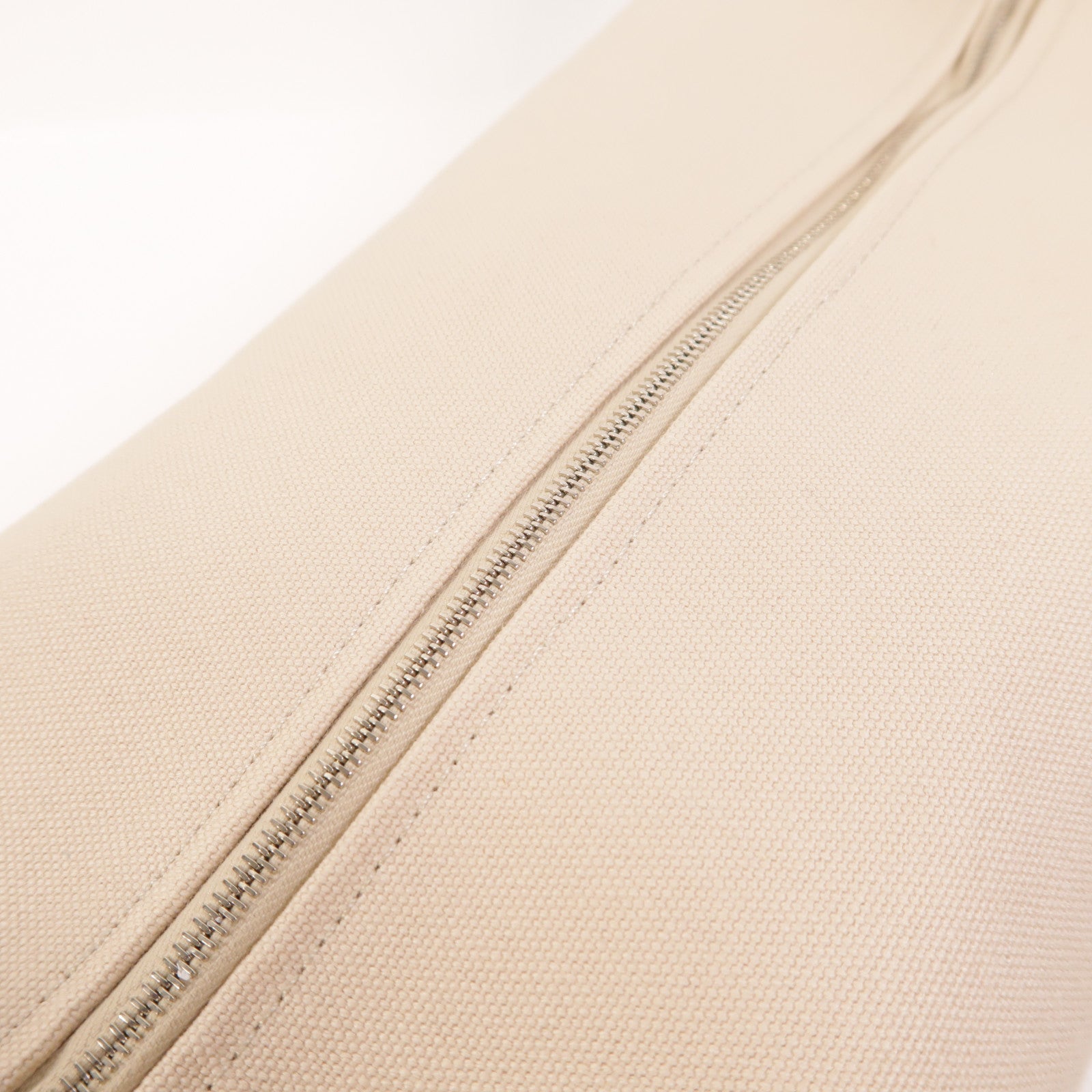 HERMES 帆布Bride A Brac銀扣手挽袋