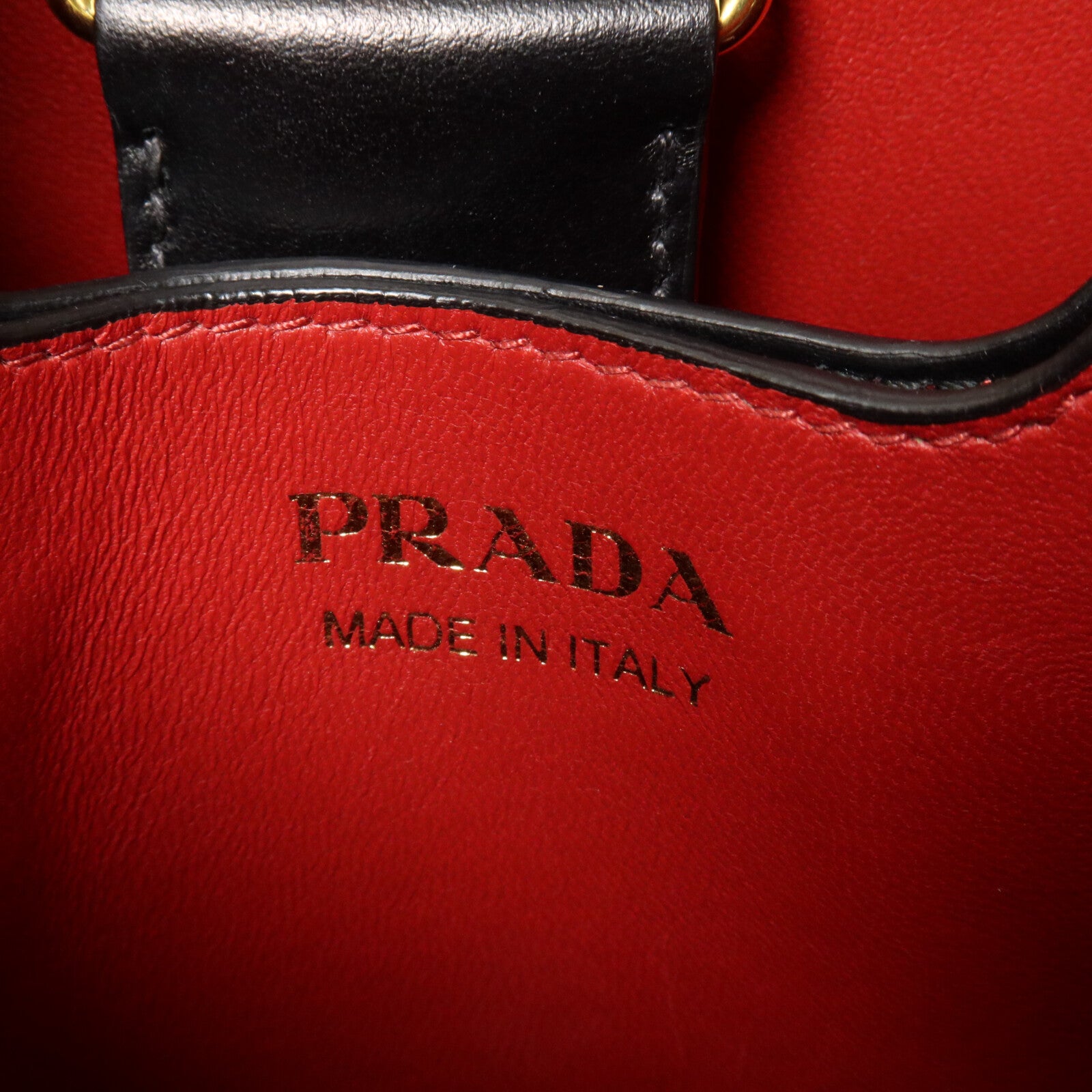 PRADA Saffiano皮革Panier手挽肩背兩用袋
