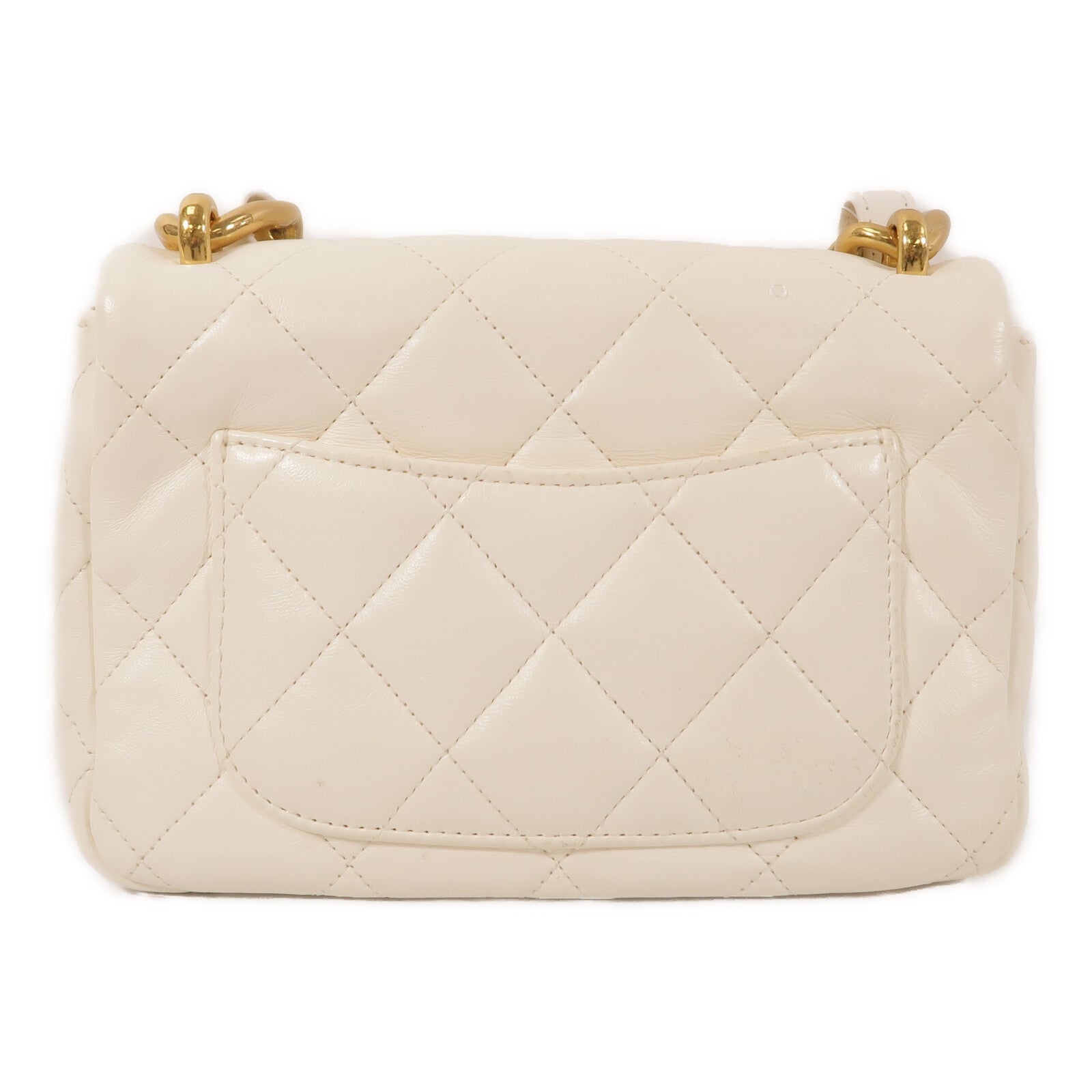 CHANEL 羊皮皮革23P Small Chunky Chain Flap Bag鏈帶肩背袋