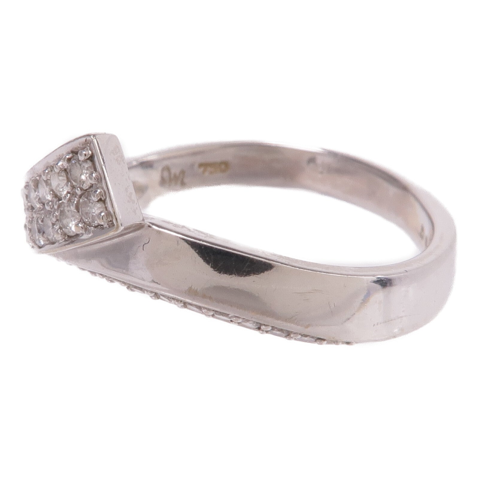JEWELRY 【激減優惠】18K白金Diamond Ring鑽石戒指US#7.5