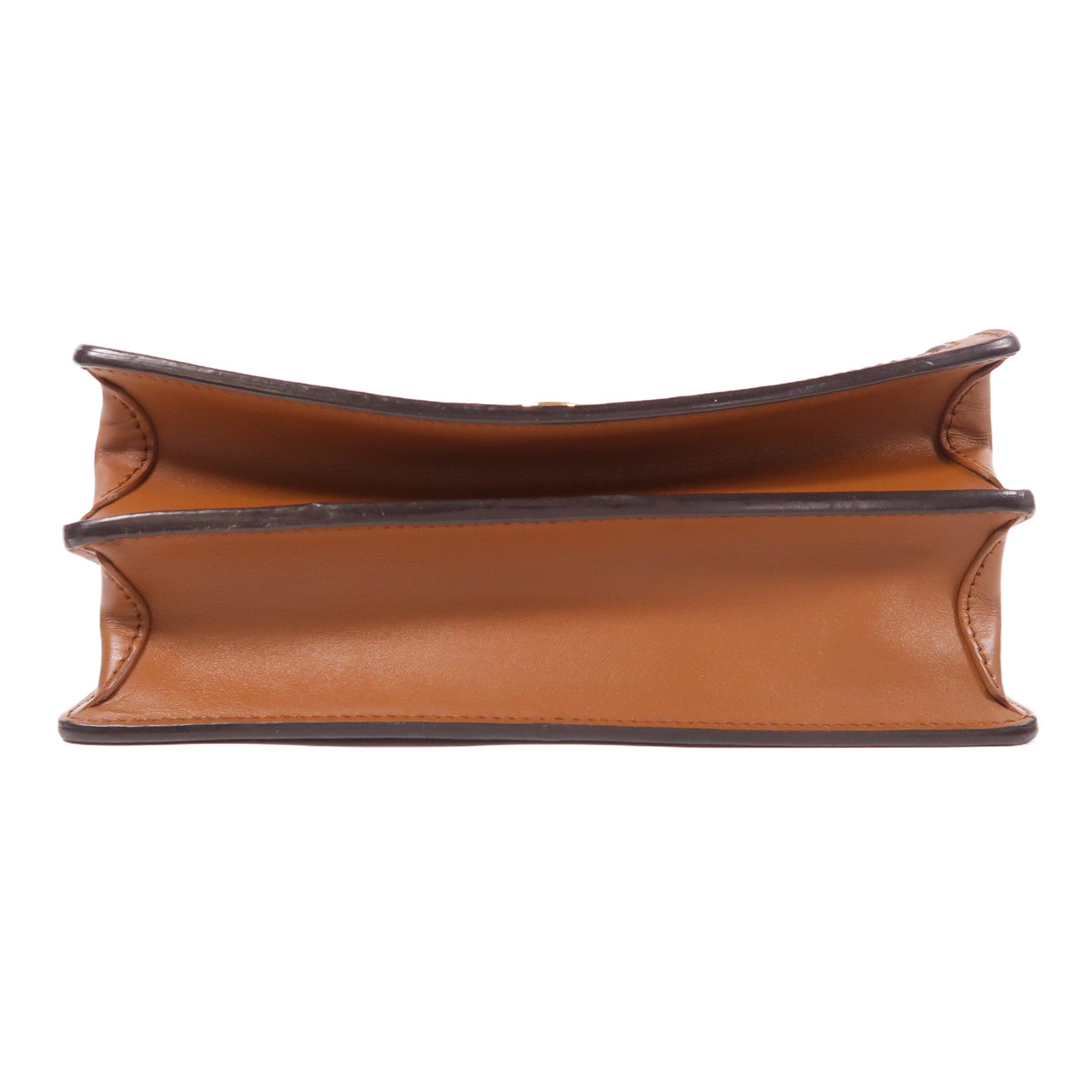 LOUIS VUITTON Monogram/Monogram Reverse Dauphine MM金扣手挽肩背兩用袋棕色