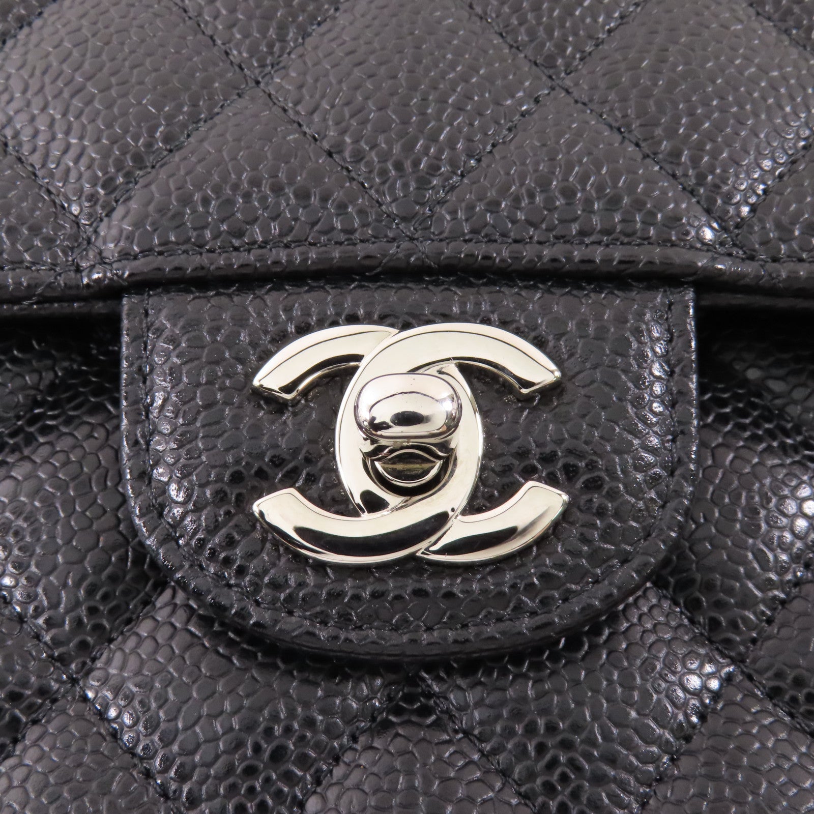 CHANEL 牛皮皮革Classic 25銀扣鏈帶肩背袋