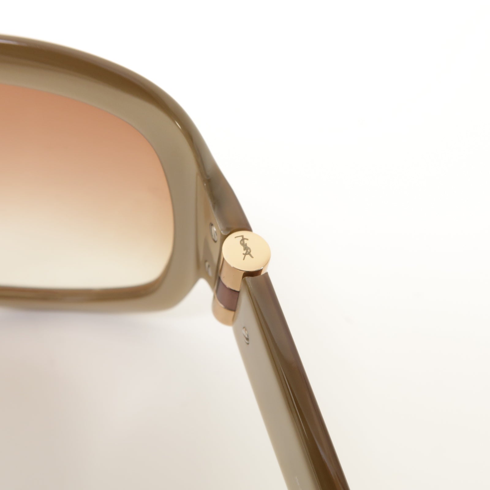 SAINT LAURENT PVC Sunglasses太陽眼鏡棕色