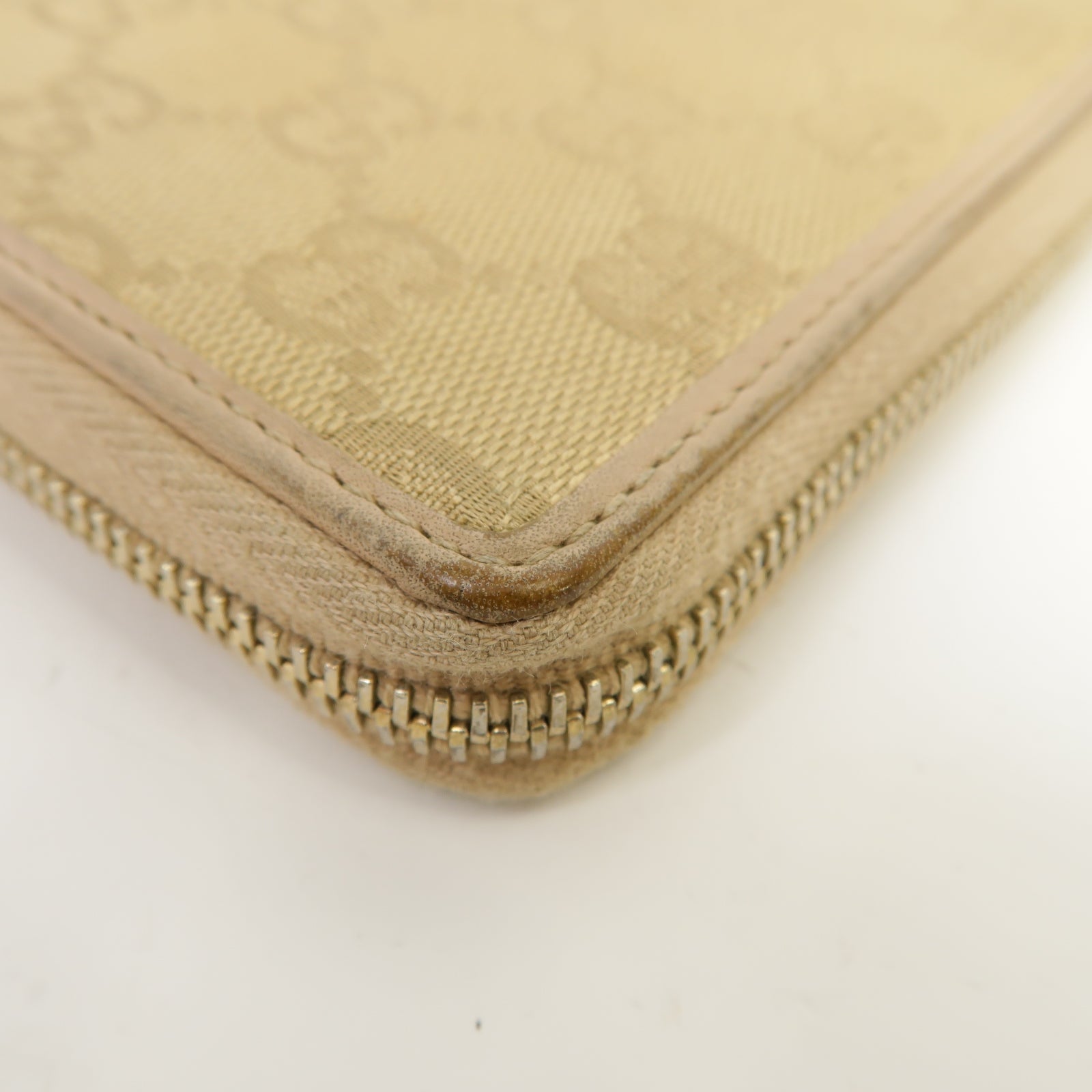 GUCCI 【激減優惠】帆布Long Wallet金扣長錢包啡色