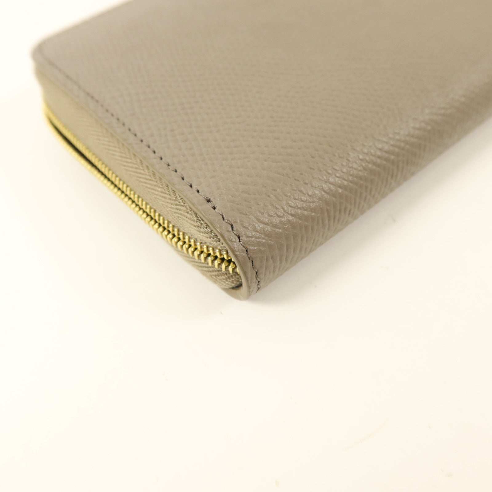 CELINE 牛皮皮革Long Round Wallet金扣長錢包