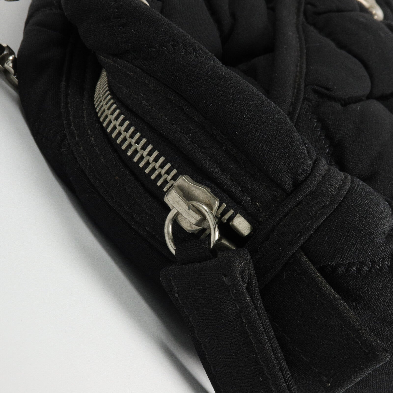CHANEL 布料Chain Shoulder鏈帶肩背袋