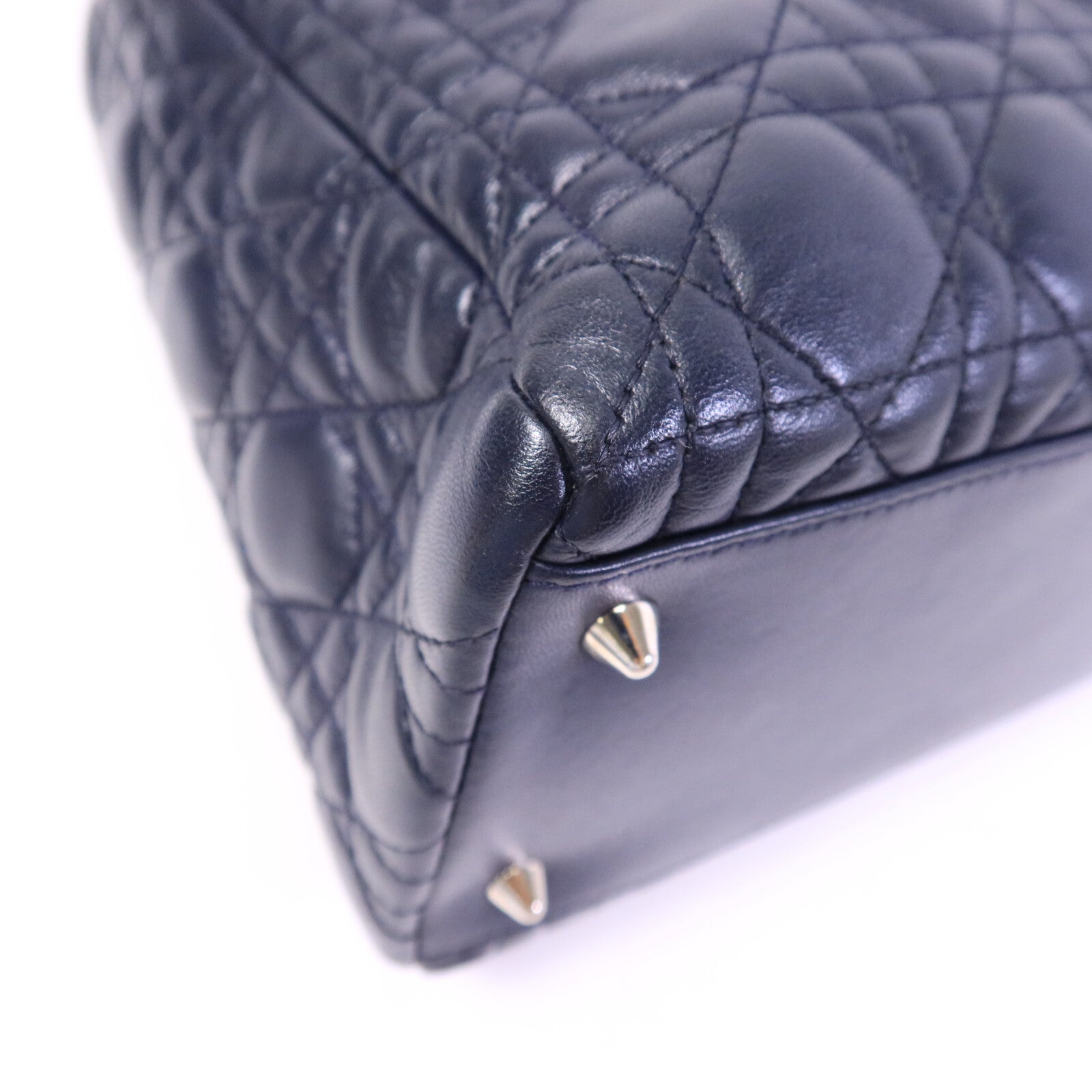 Dior 羊皮皮革Lady Dior Small手挽肩背兩用袋