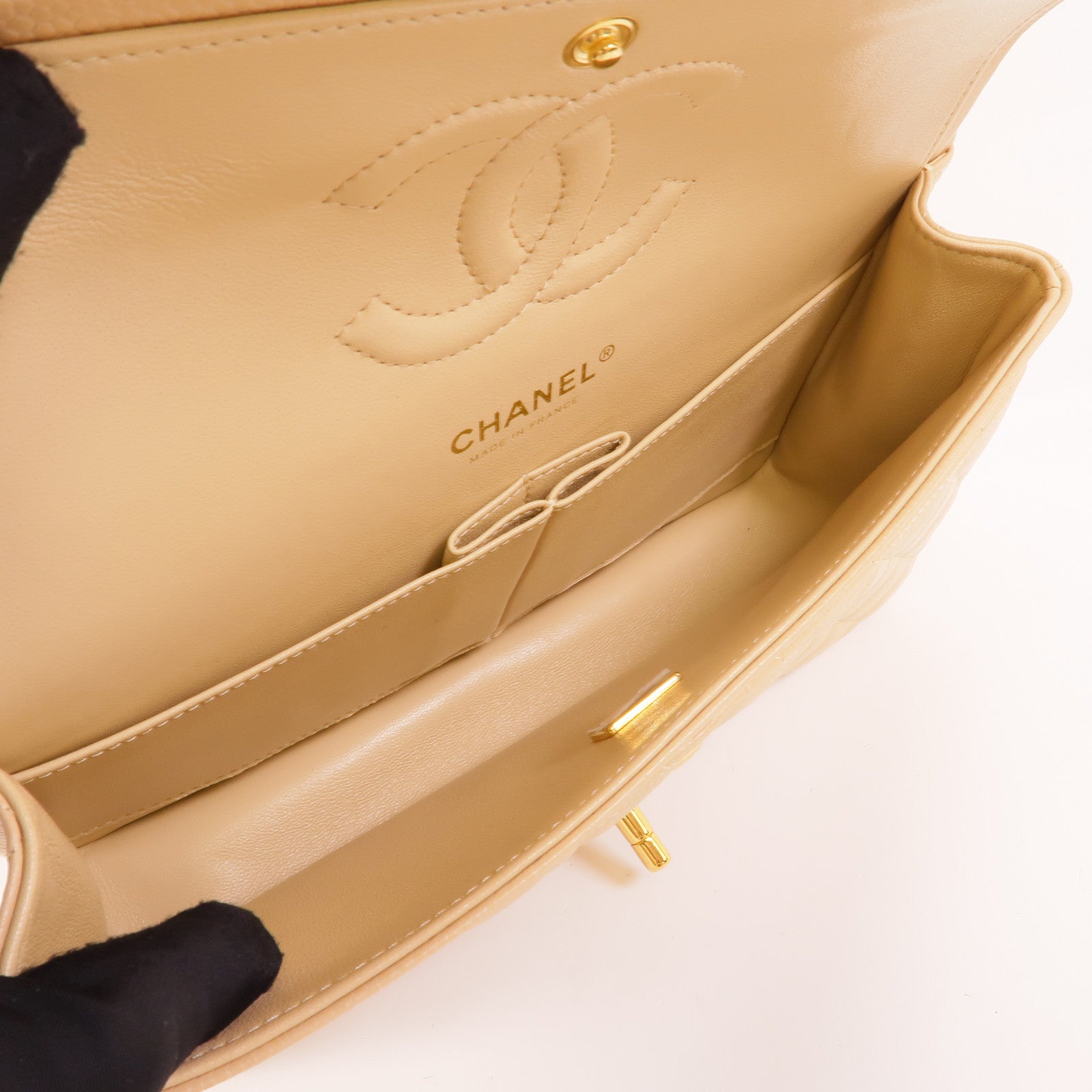 CHANEL 牛皮皮革Classic 25鏈帶肩背袋