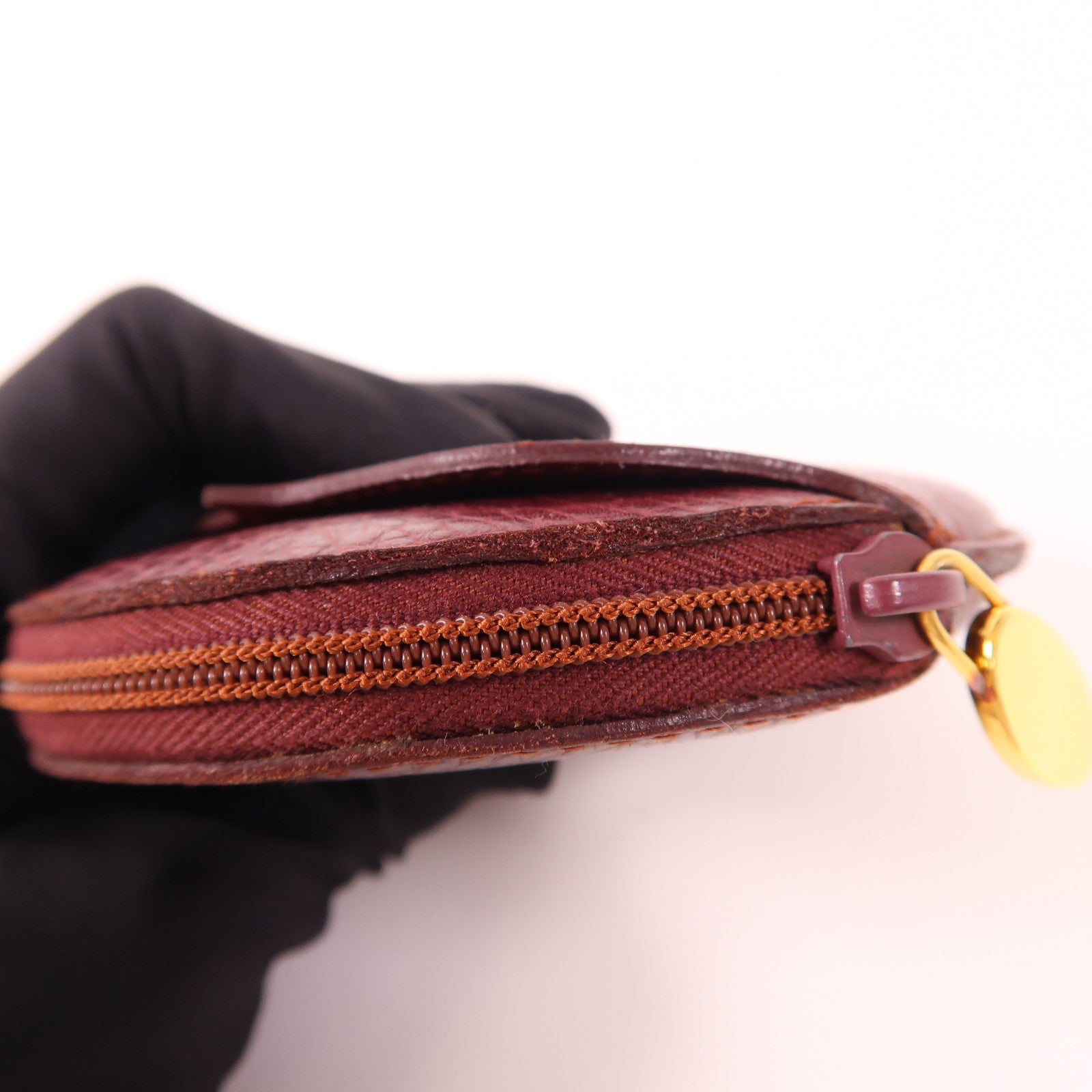 CARTIER 牛皮皮革Coin Case金扣零錢包