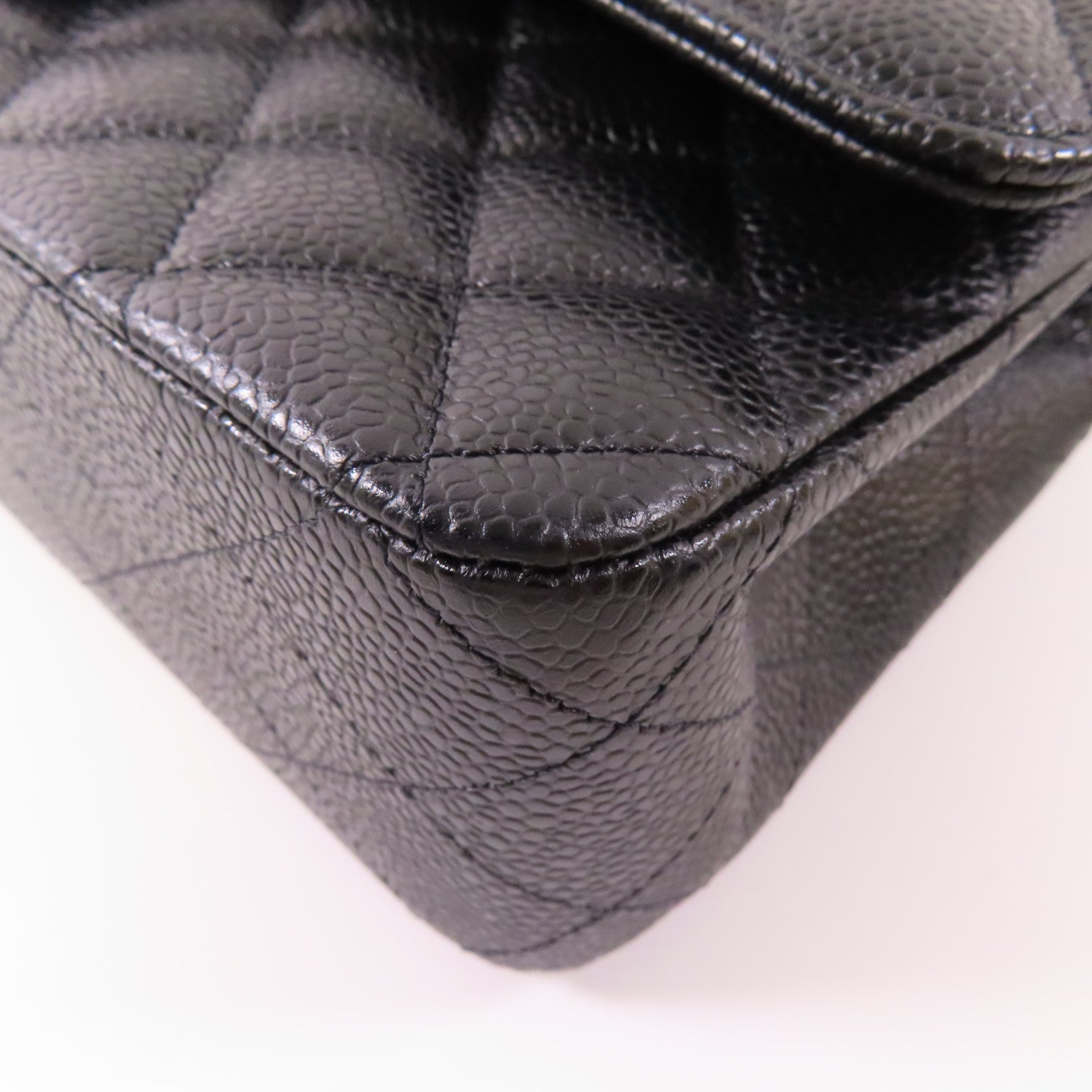 CHANEL 牛皮皮革Classic 25銀扣鏈帶肩背袋