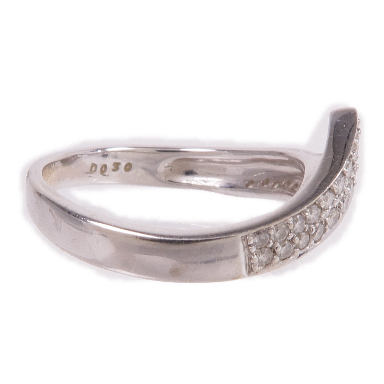 JEWELRY 【激減優惠】18K白金Diamond Ring鑽石戒指US#7.5