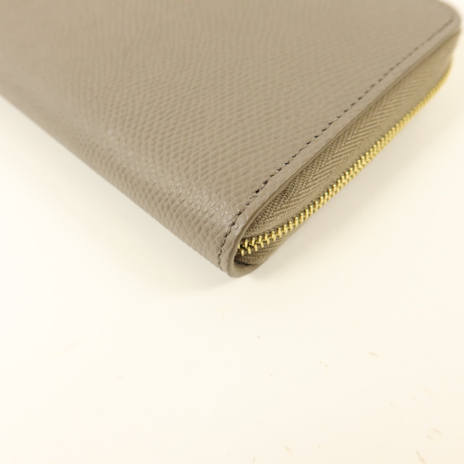 CELINE 牛皮皮革Long Round Wallet金扣長錢包