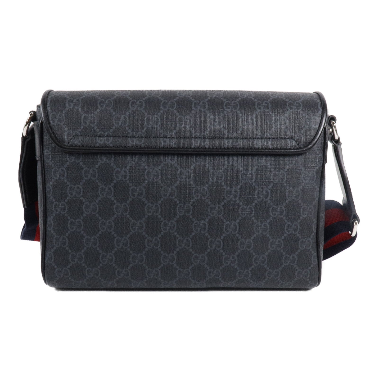 GUCCI 塗層帆布GG Black Medium Crssbody Bag肩背袋