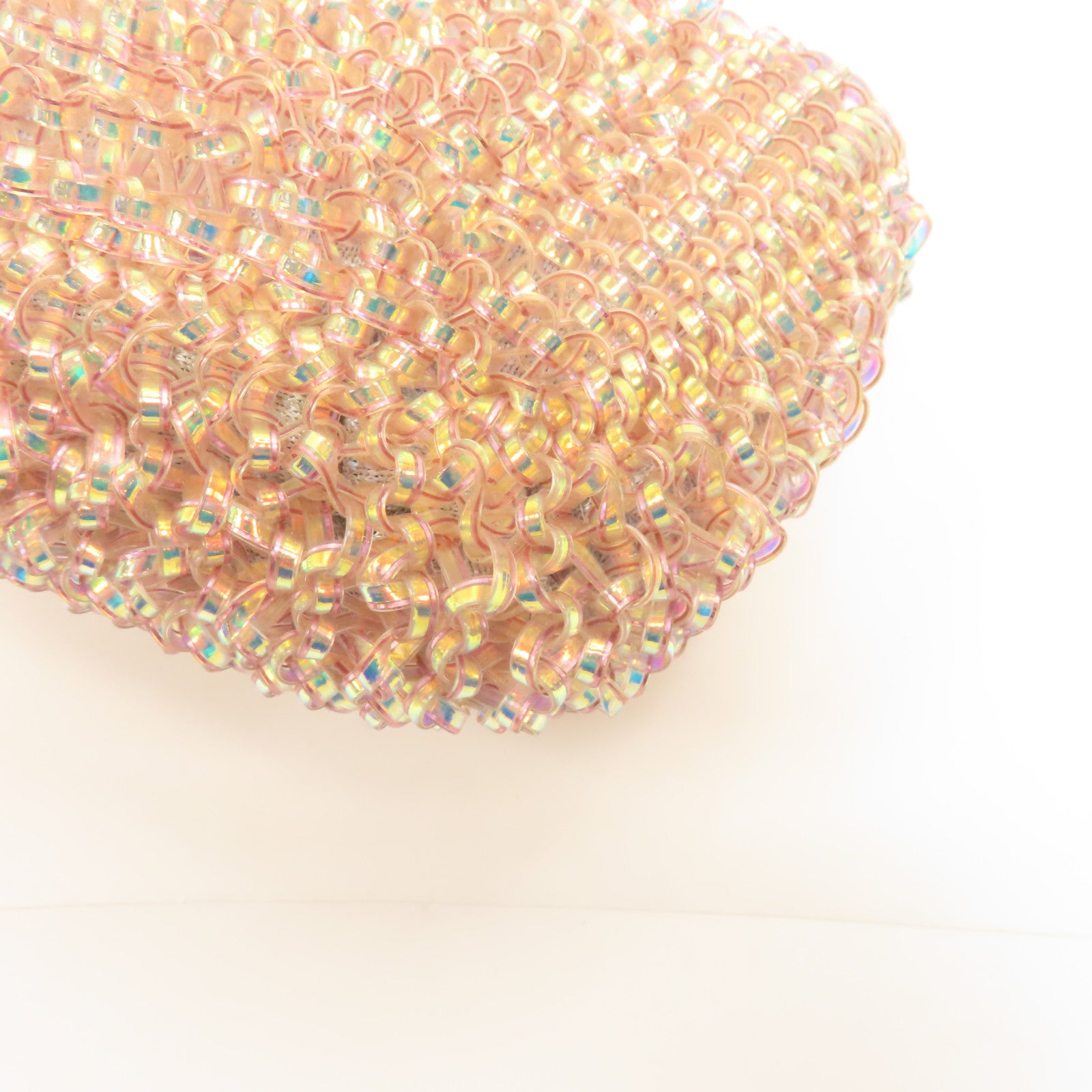ANTEPRIMA PVC Chain Shoulder Bag銀扣鏈帶肩背袋粉紅色