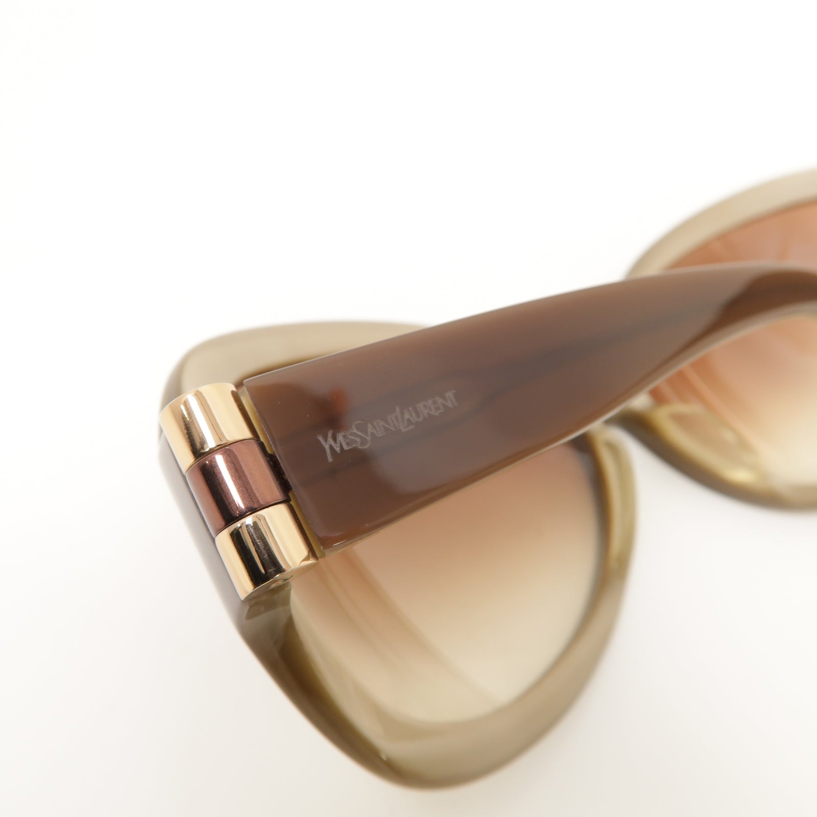 SAINT LAURENT PVC Sunglasses太陽眼鏡棕色
