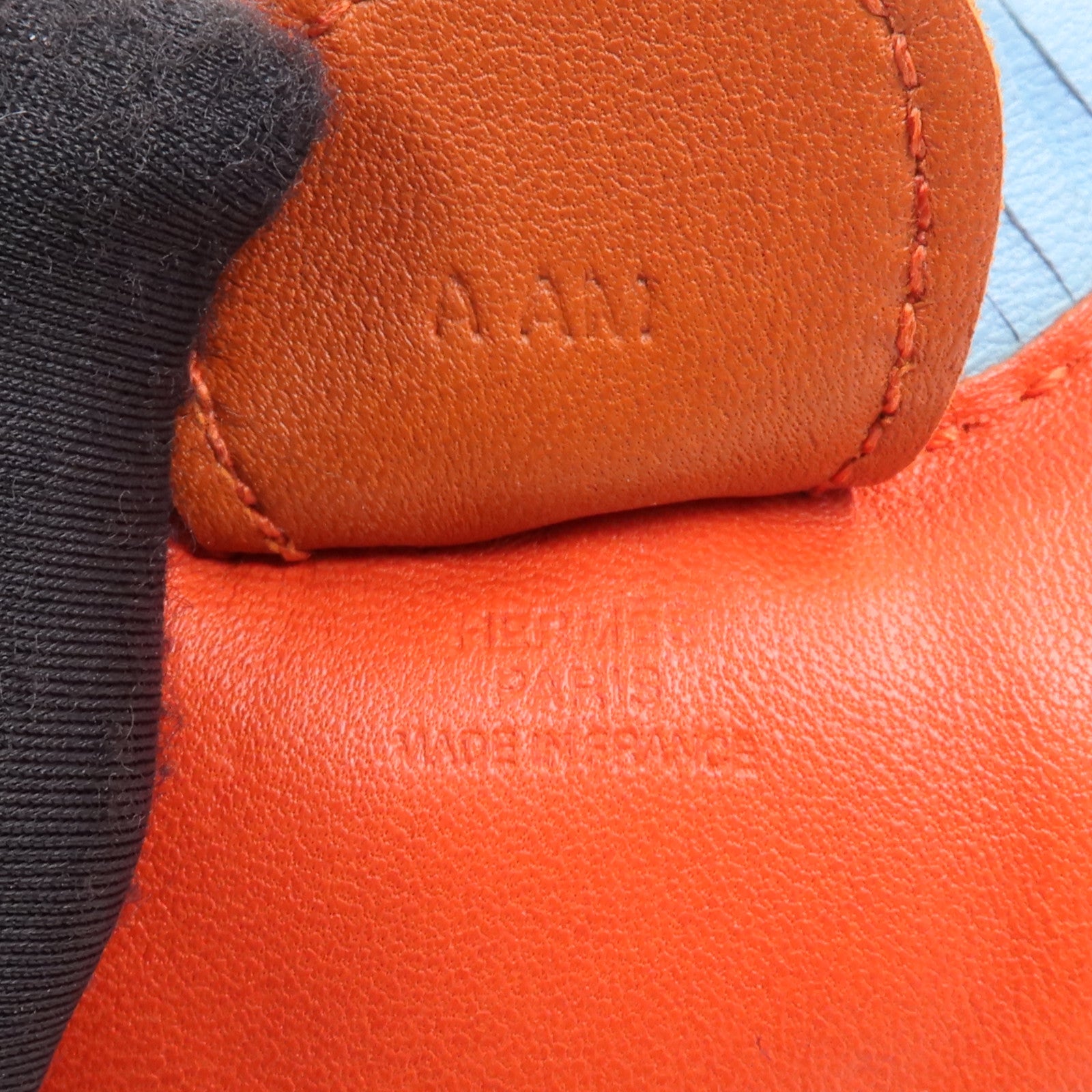 HERMES Milo皮革Rodeo MM掛飾Capucine/Celeste/Rouge Duchesse