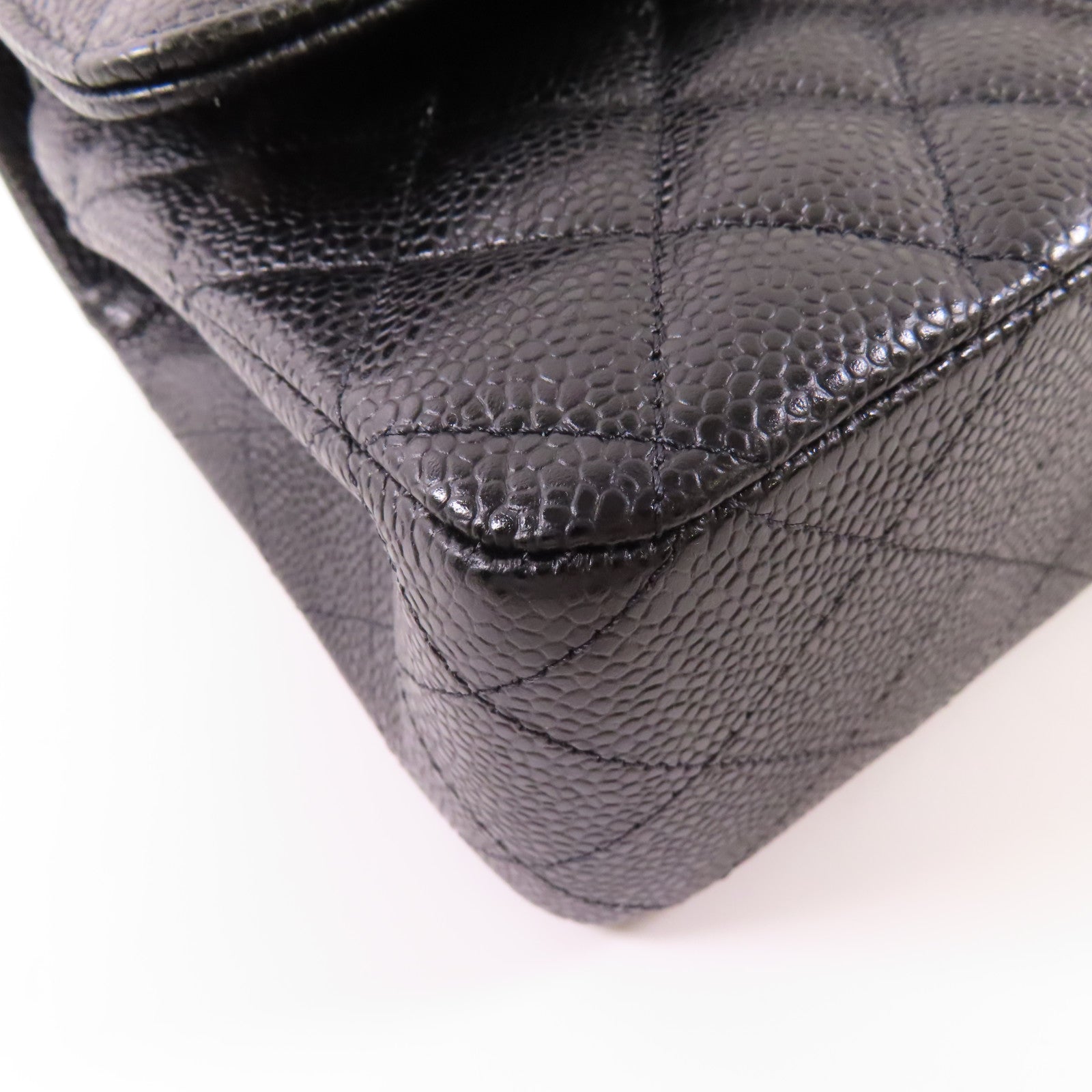 CHANEL 牛皮皮革Classic 25銀扣鏈帶肩背袋