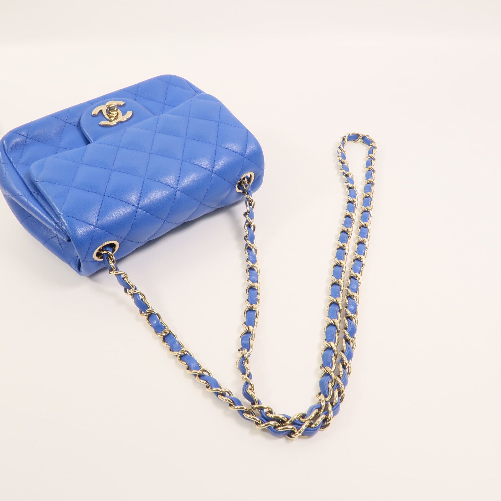 CHANEL 羊皮皮革Mini Classic 17鏈帶肩背袋