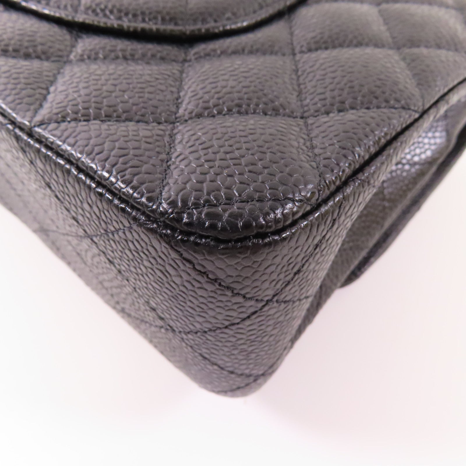 CHANEL 牛皮皮革Classic 25銀扣鏈帶肩背袋