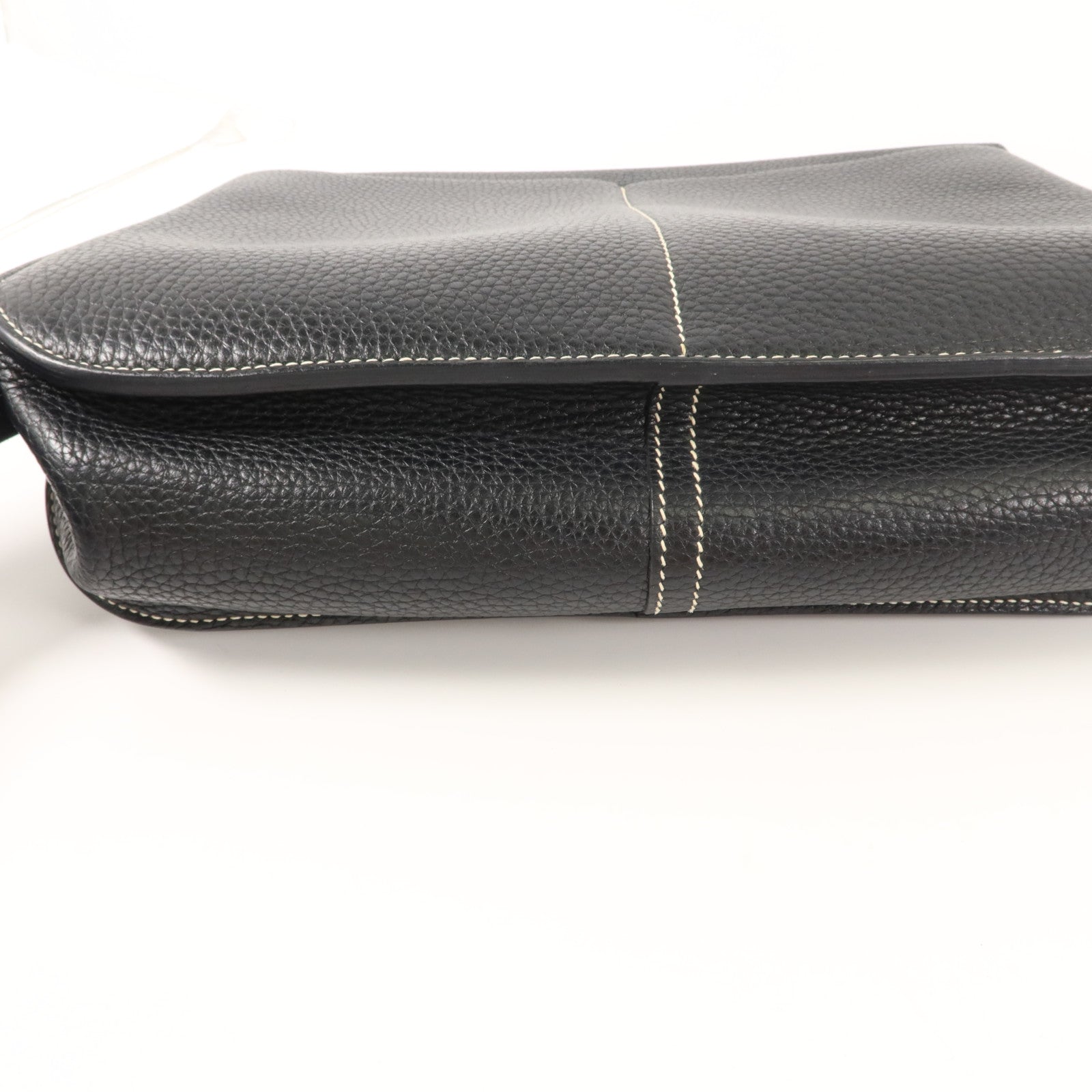 HERMES Clemence皮革Halzan 31手挽肩背兩用袋Noir