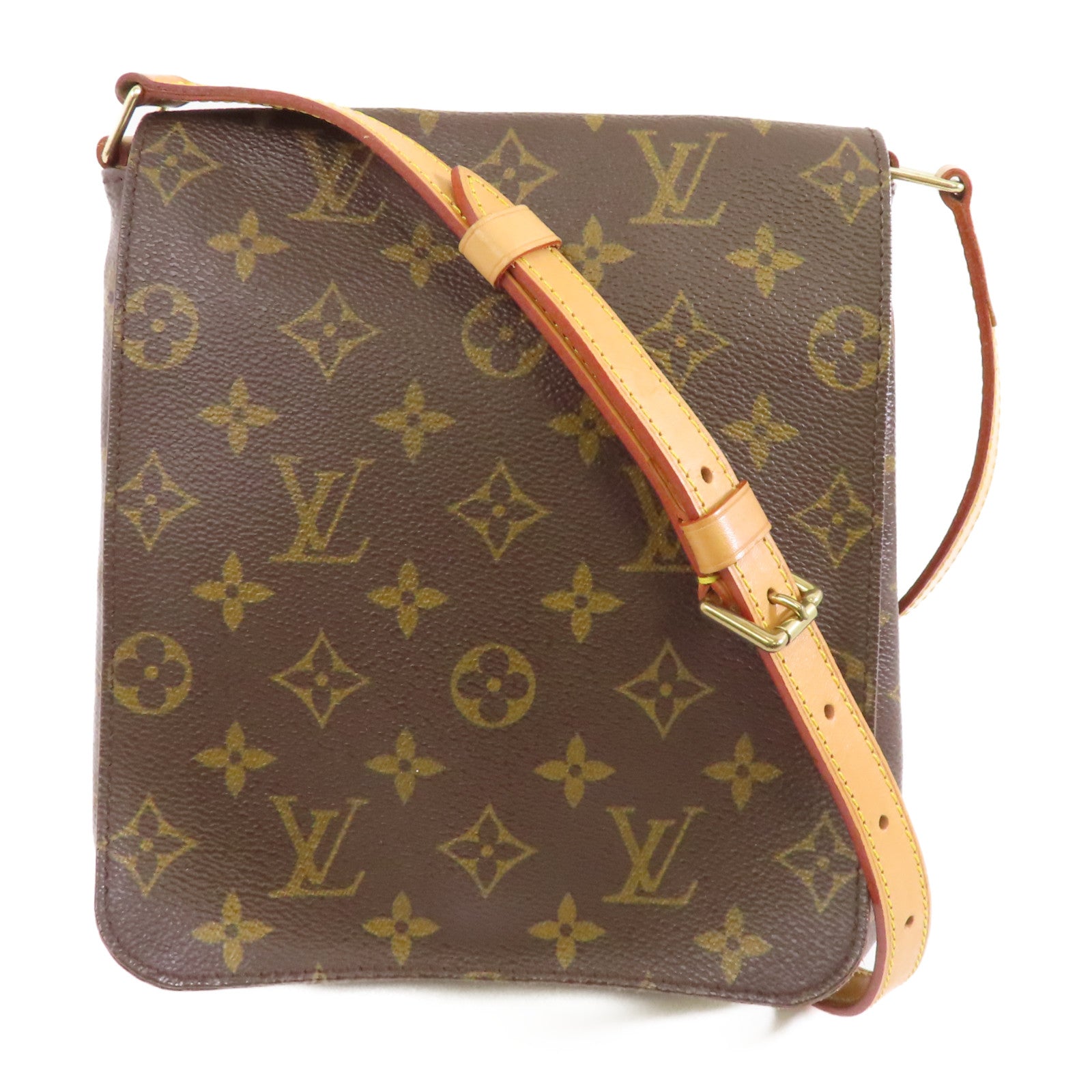 LOUIS VUITTON 【激減優惠】Monogram Musette Salsa金扣肩背袋棕色