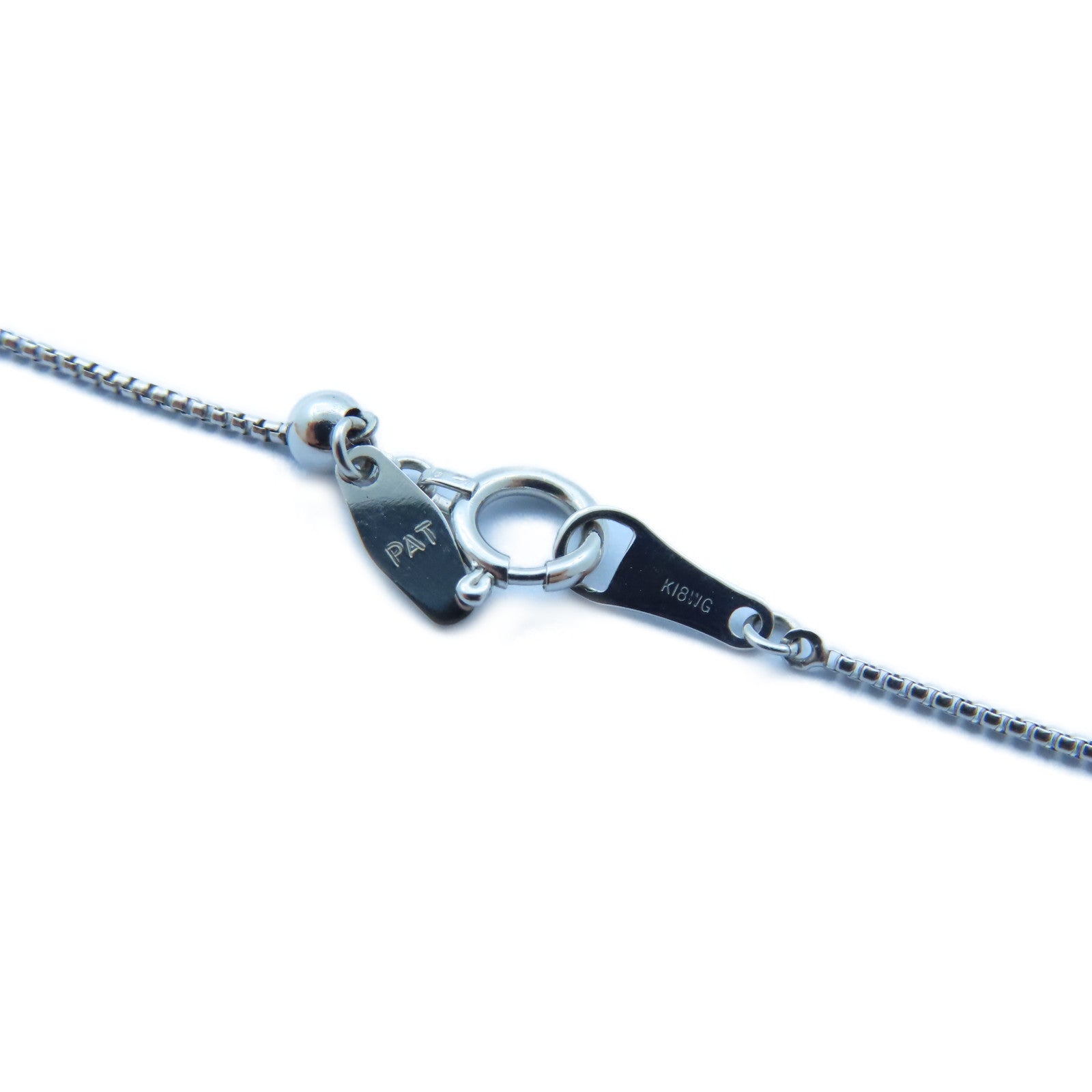 JEWELRY 【激減優惠】PT900白金/18K白金Diamond Necklace 0.166ct/0.10ct鑽石項鍊#44cm