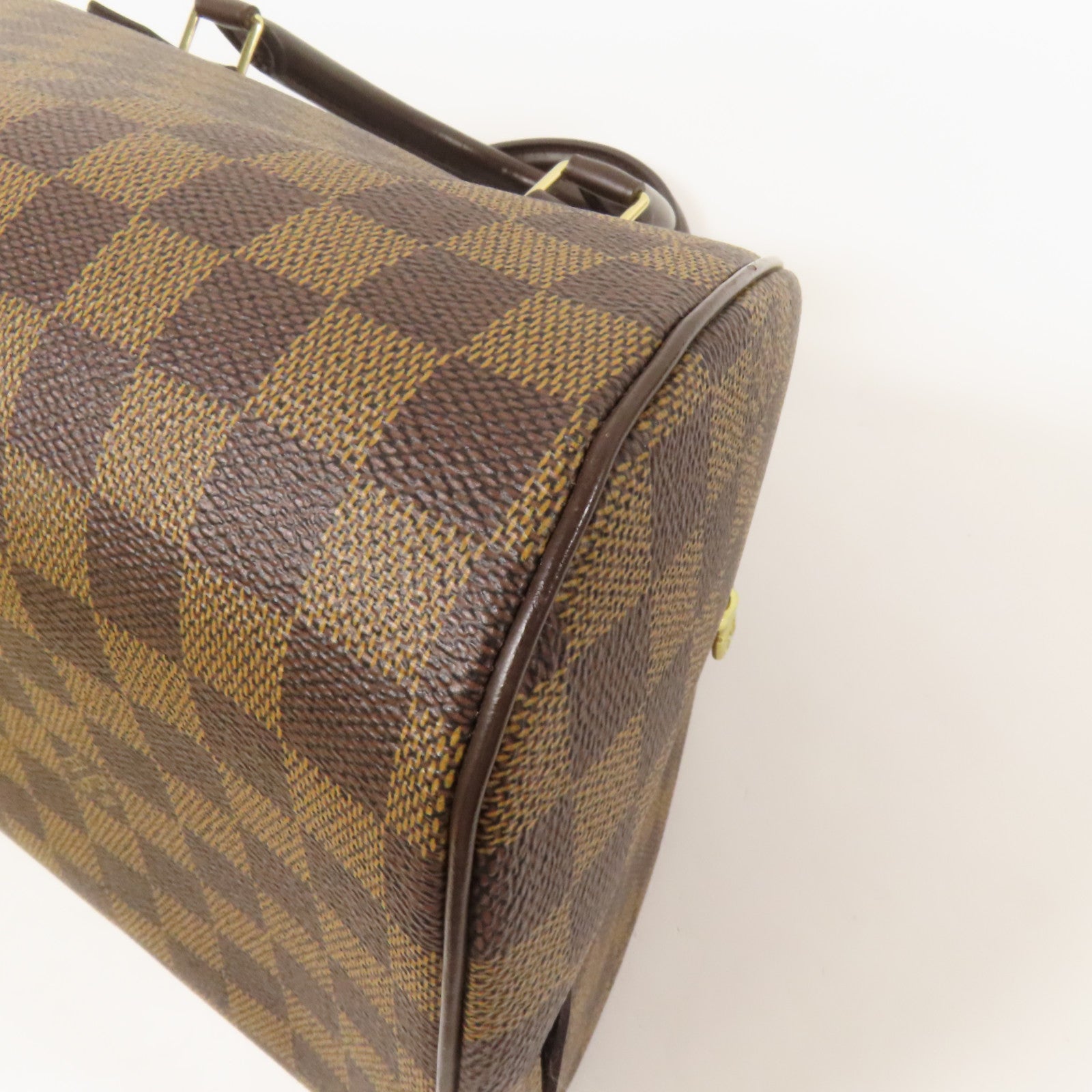 LOUIS VUITTON Damier Ribera MM金扣手挽袋