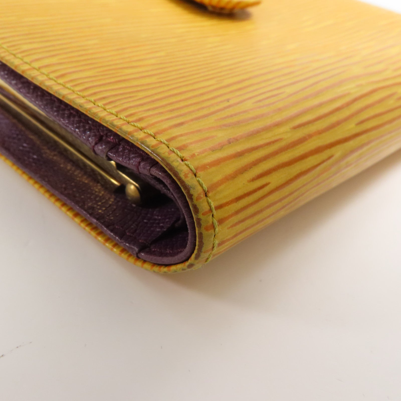 LOUIS VUITTON LV GHW Wallet  Epi Yellow
