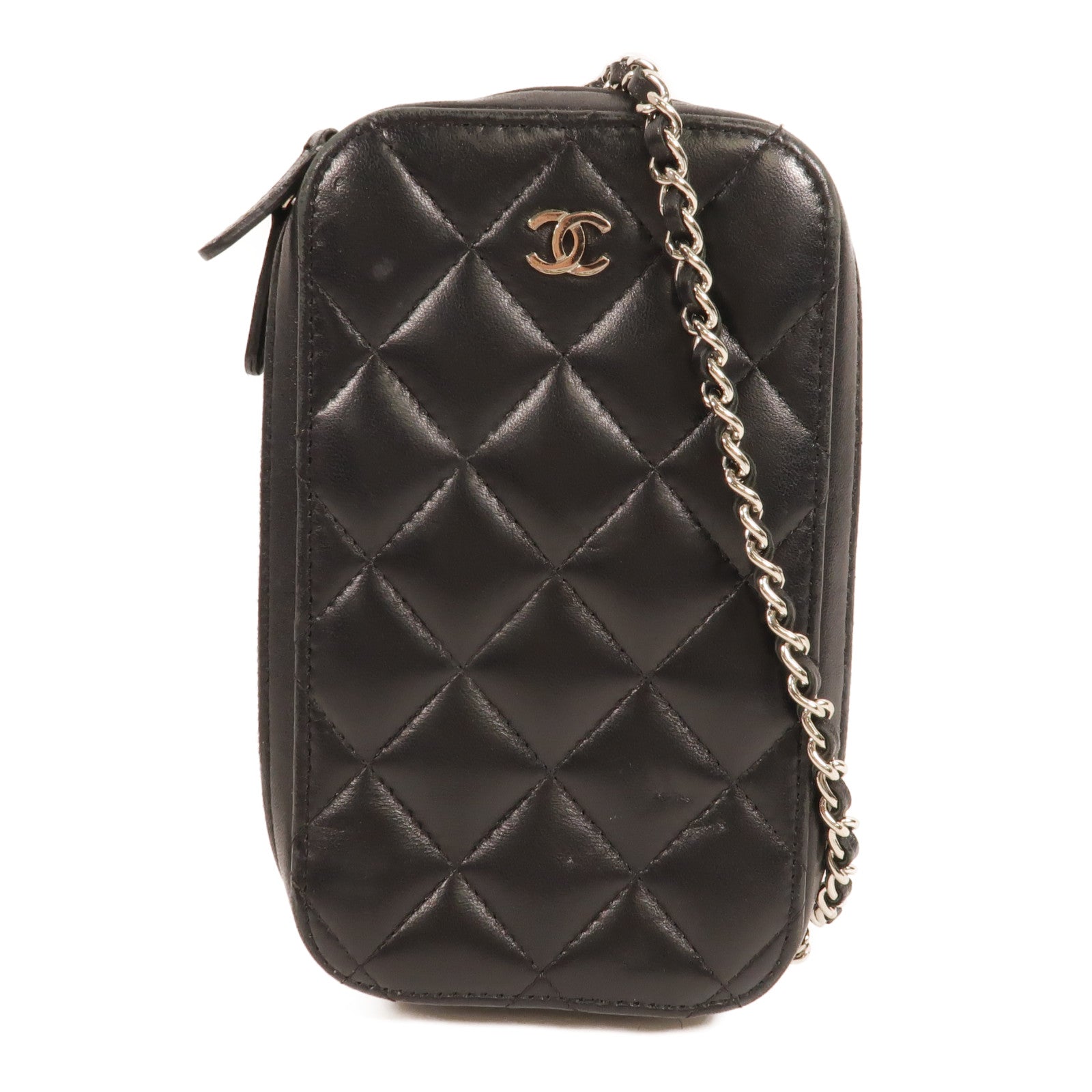 CHANEL 羊皮皮革Phone Bag肩背袋