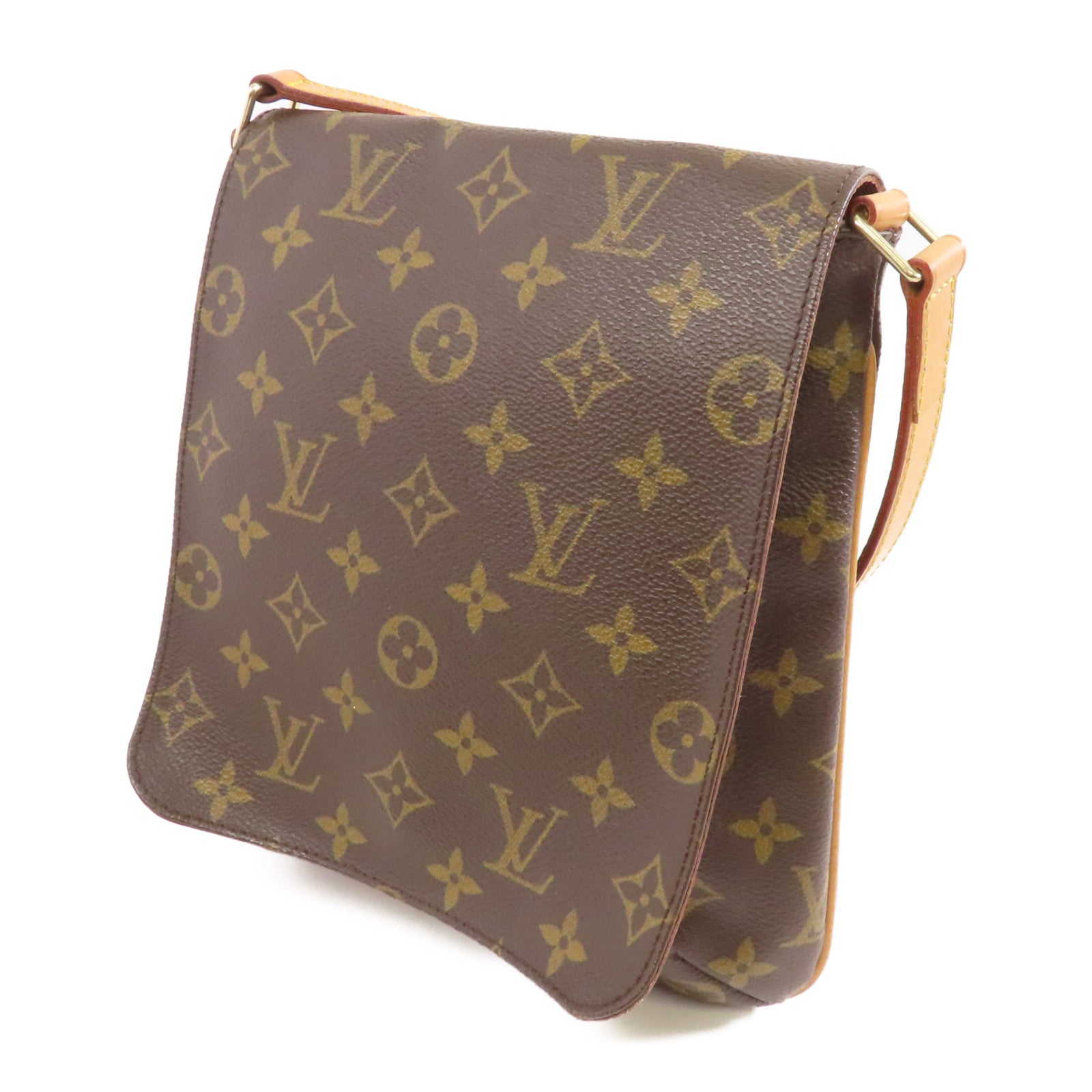 LOUIS VUITTON 【激減優惠】Monogram Musette Salsa金扣肩背袋棕色