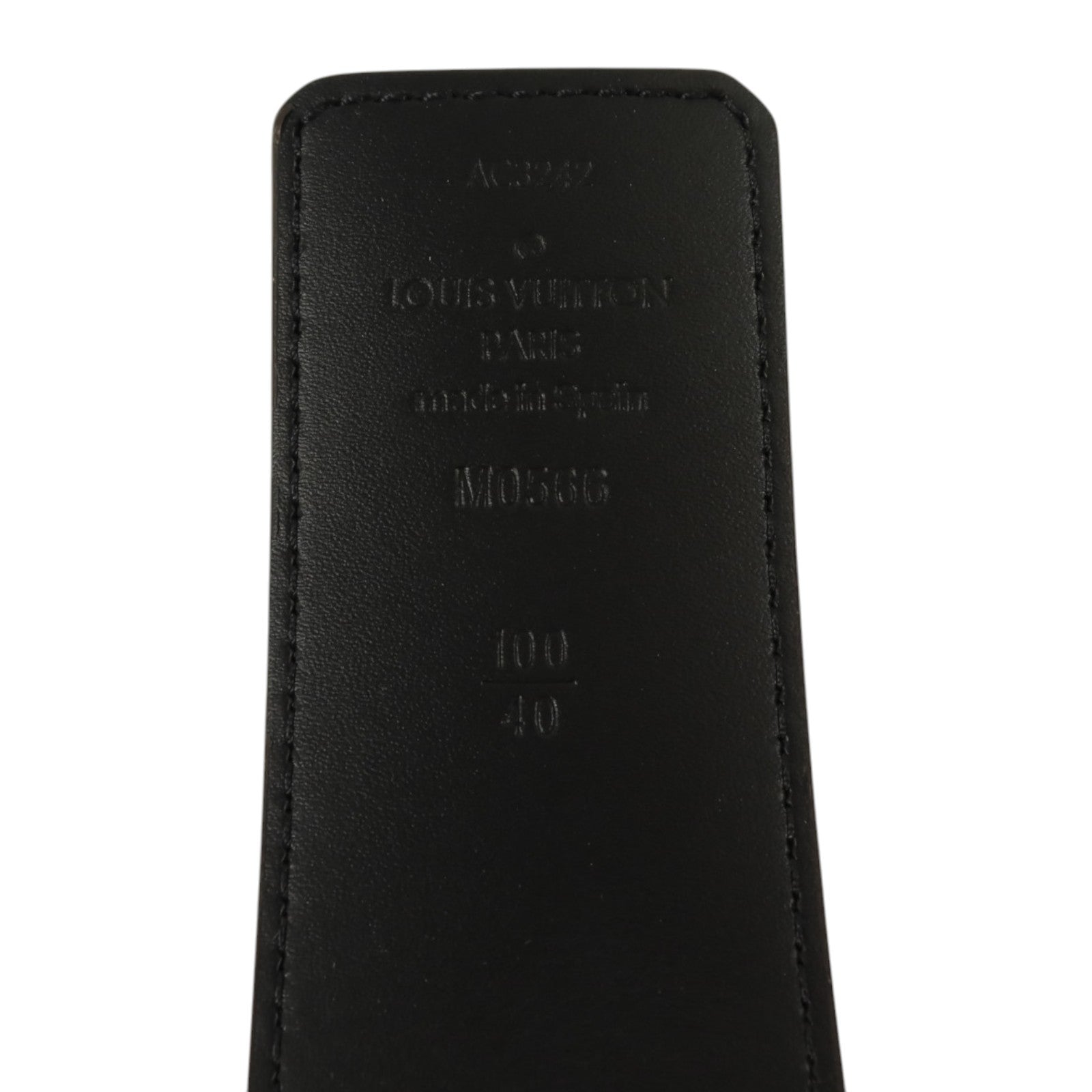 LOUIS VUITTON Monogram Initiales Belt 100cm金扣腰帶