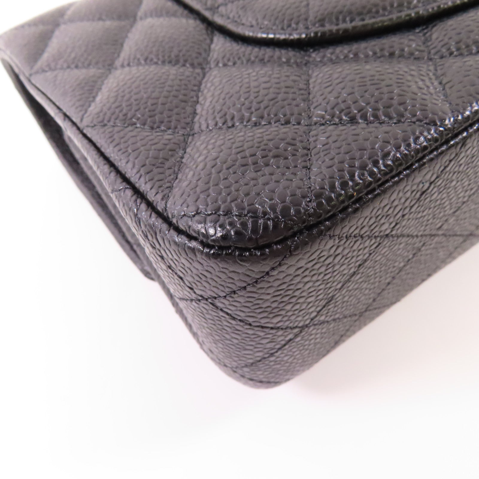 CHANEL 牛皮皮革Classic 25銀扣鏈帶肩背袋