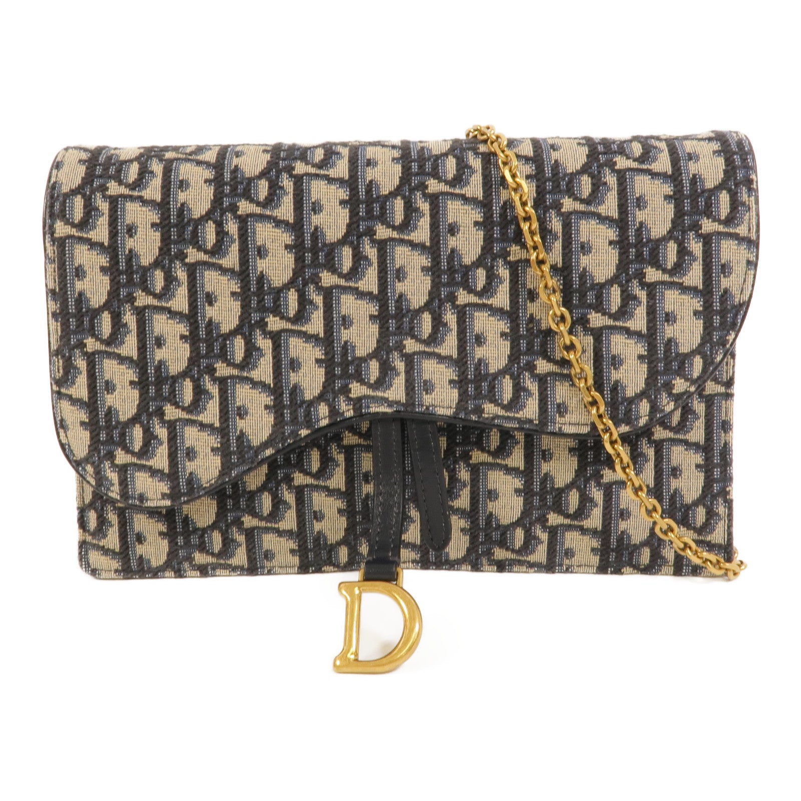 Dior 帆布Saddle Chain Bag肩背袋