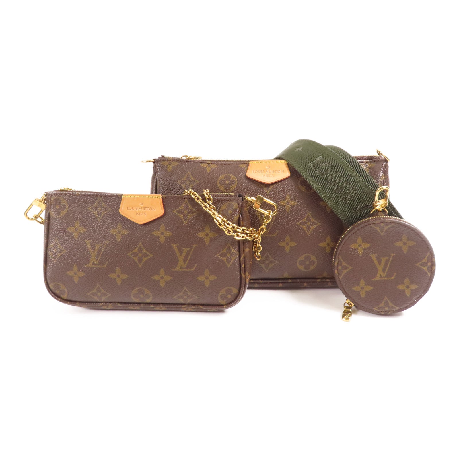 LOUIS VUITTON Monogram Multi Pochette Accessoires金扣肩背袋