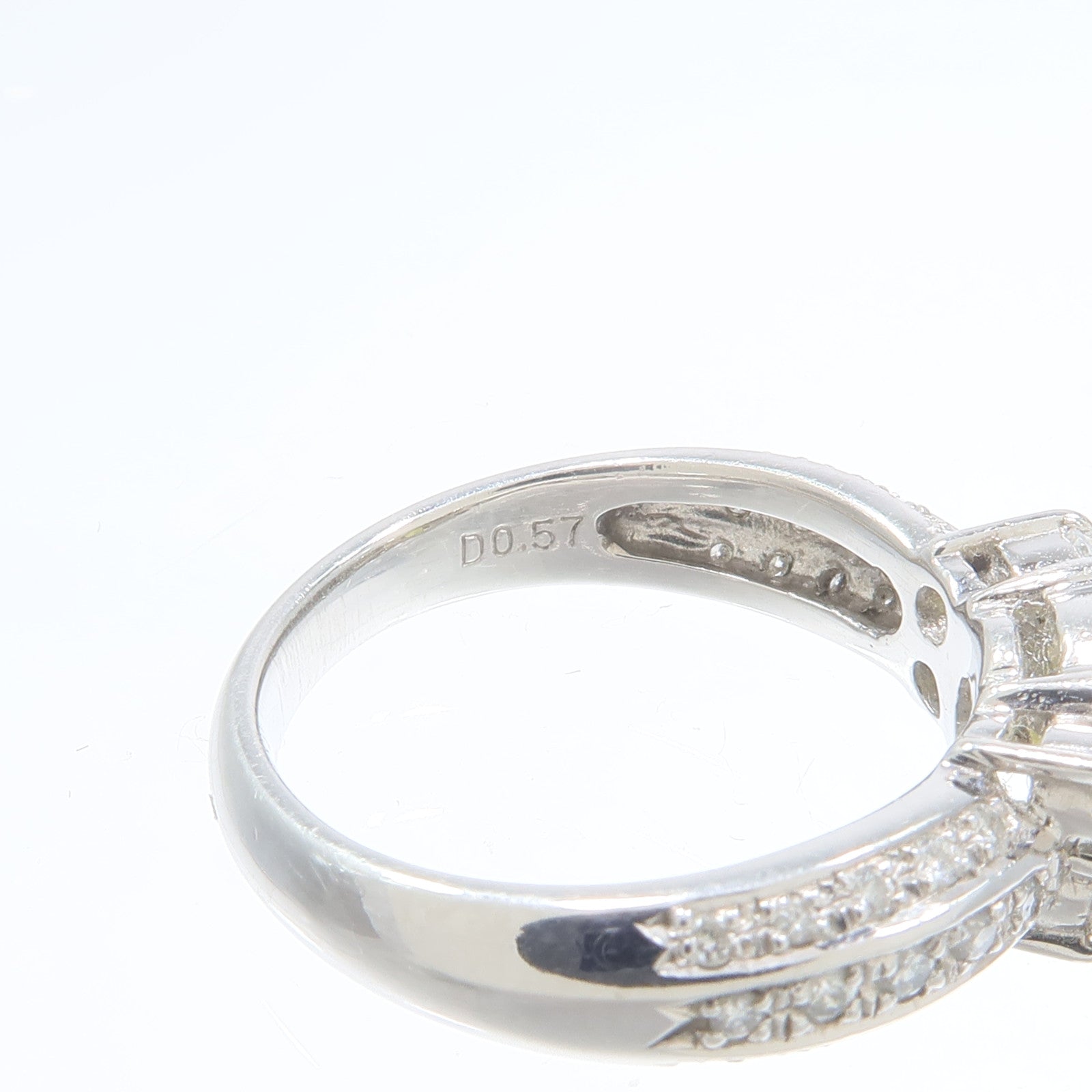 JEWELRY PT900鉑金Cat's EyeDiamond Ring貓眼石/鑽石戒指