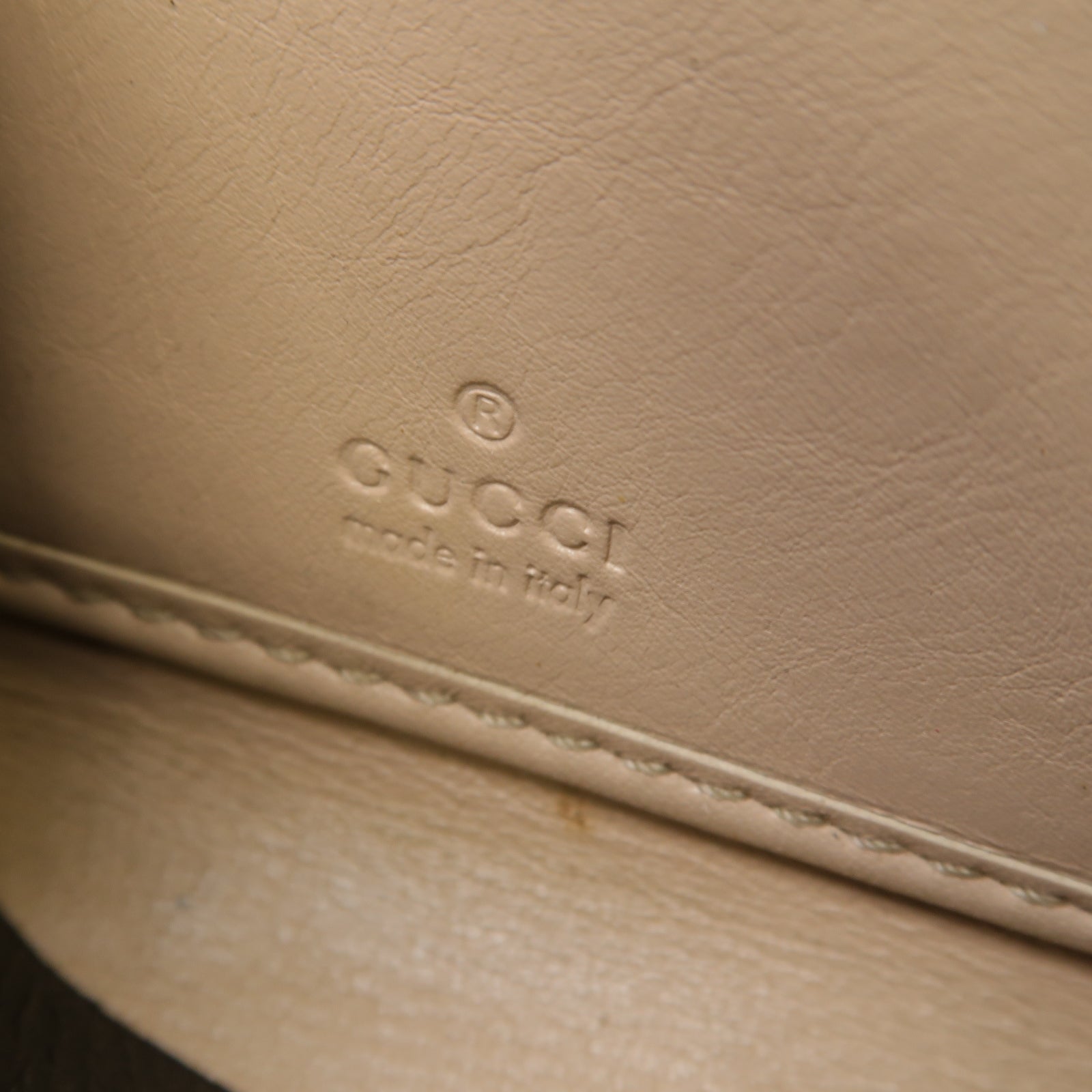 GUCCI 【激減優惠】帆布Long Wallet金扣長錢包啡色
