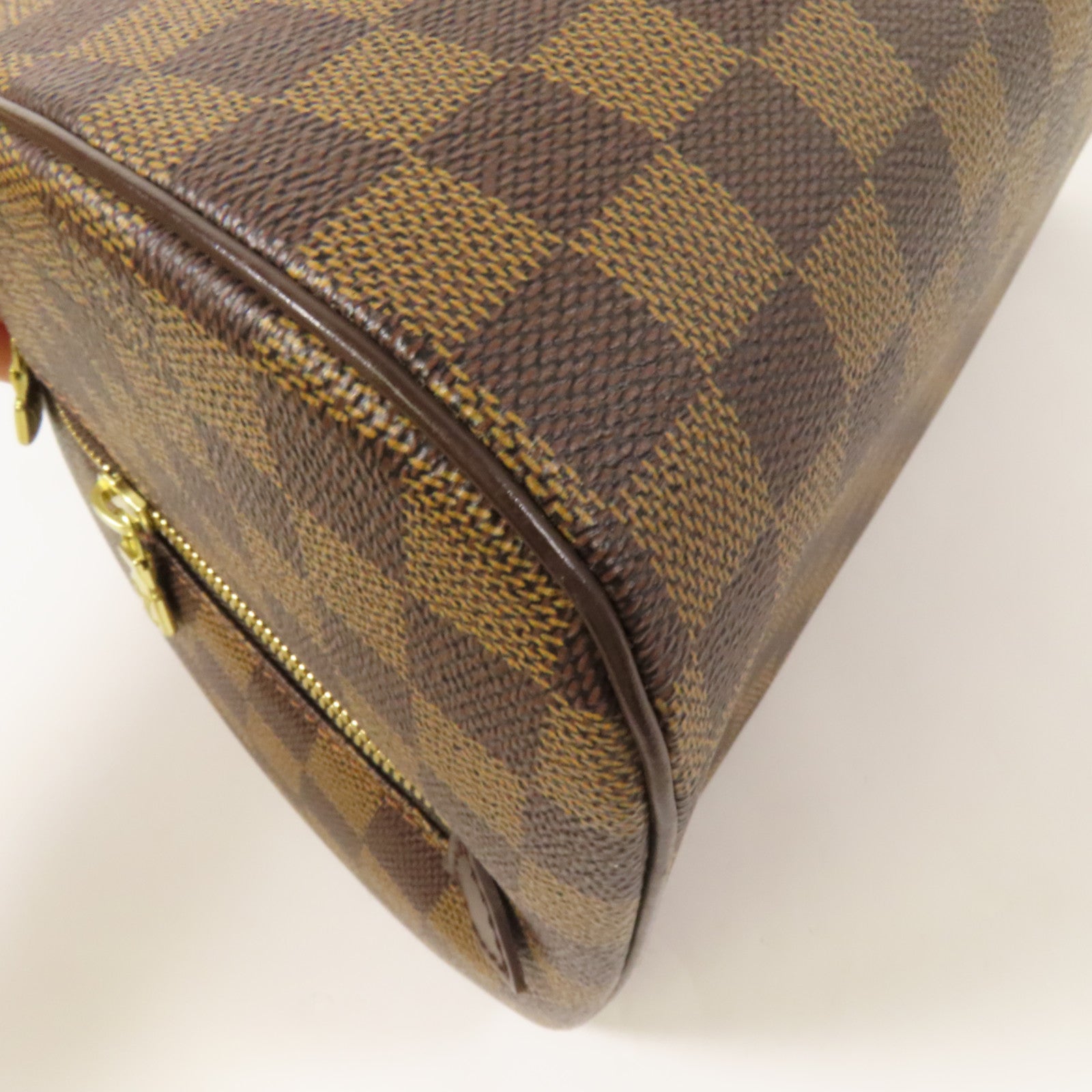 LOUIS VUITTON Damier Ribera MM金扣手挽袋
