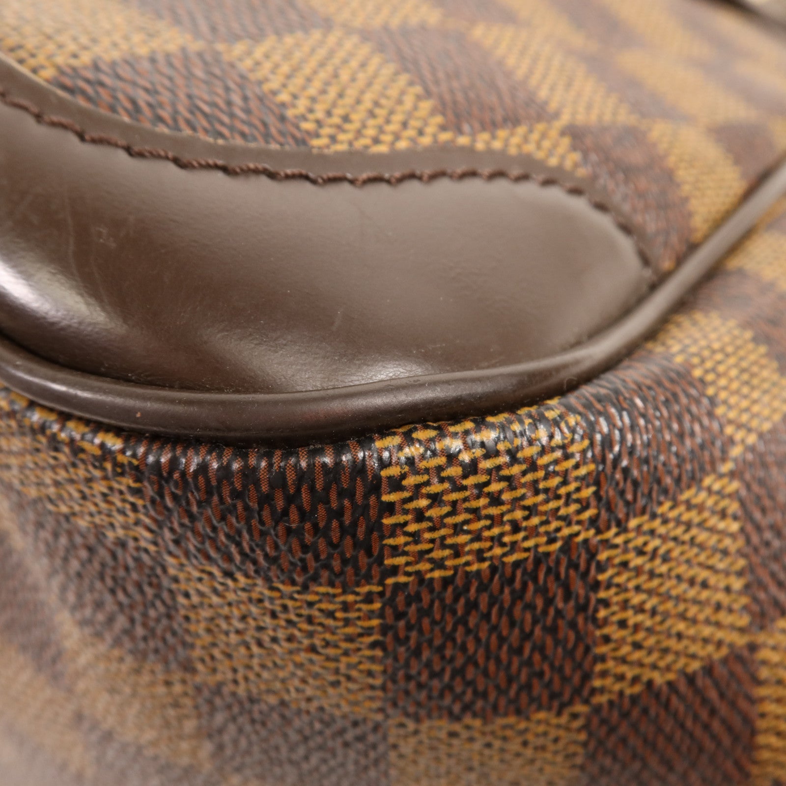 LOUIS VUITTON Damier Verona MM金扣肩背袋