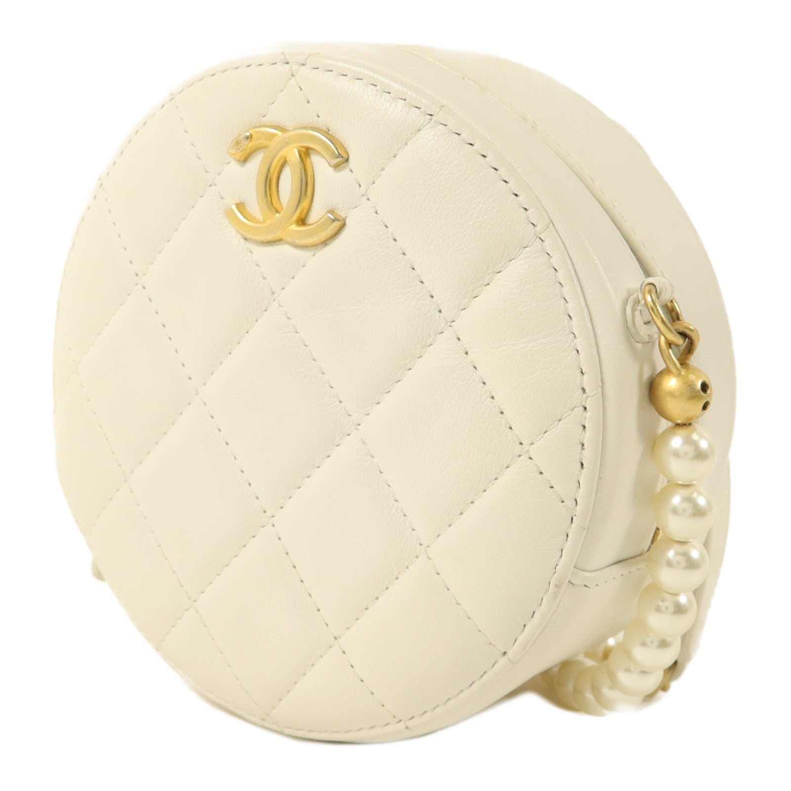 CHANEL 羊皮皮革Shoulder Bag金扣肩背袋