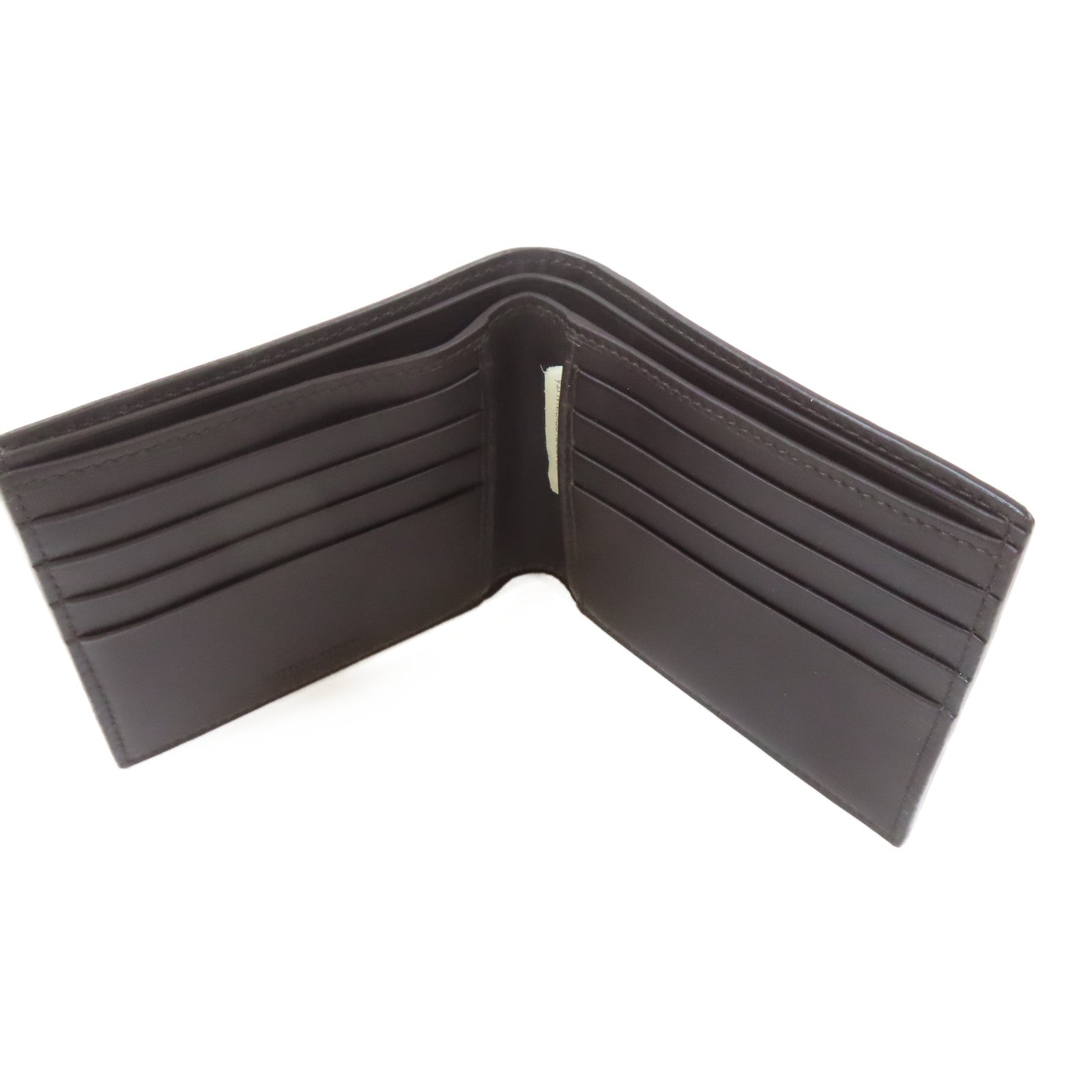 BOTTEGA VENETA 織紋羊皮皮革Bifold Wallet錢包啡色